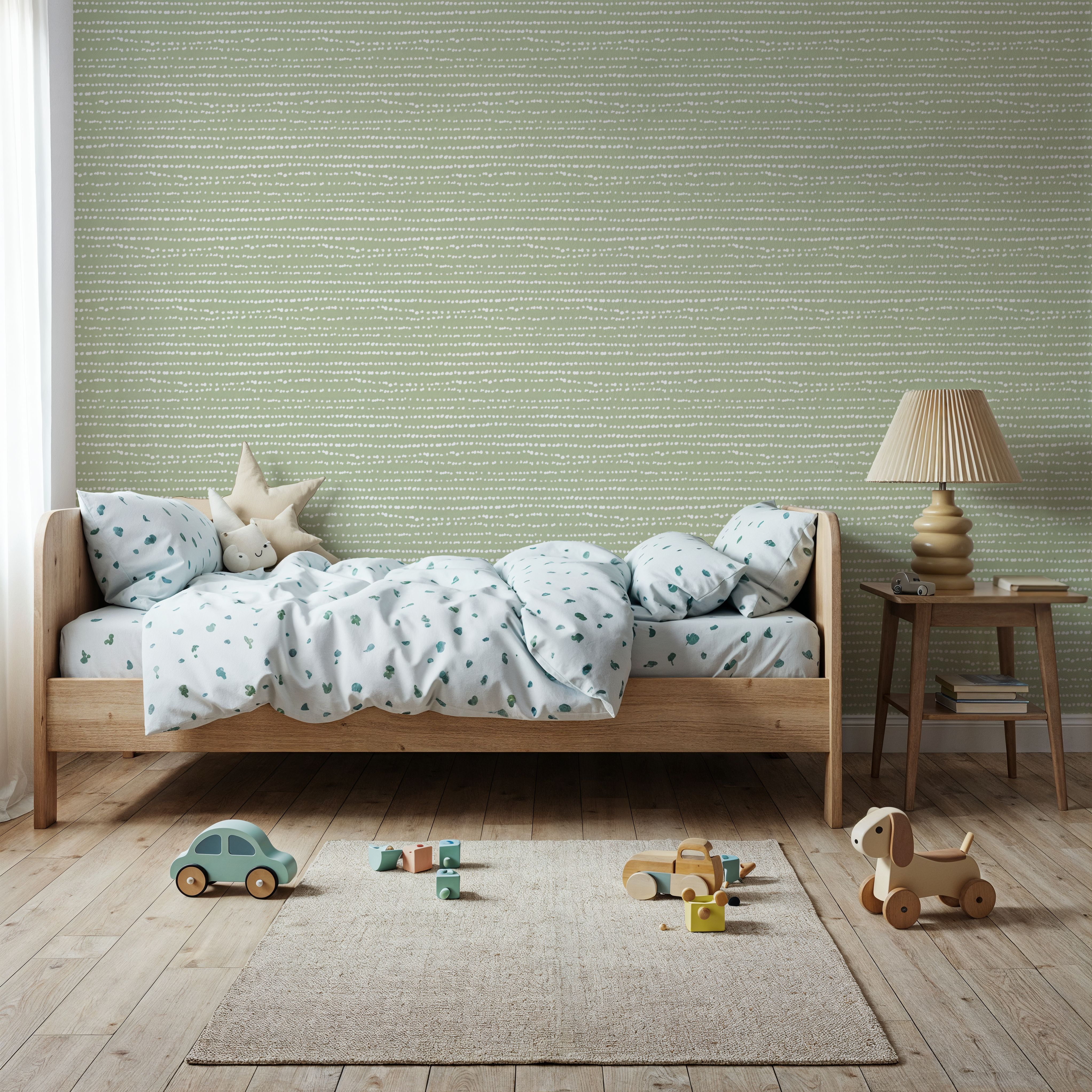 Follow the Dots Mint, Wallpaper