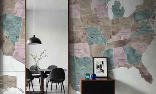 US State Map - Leire Wash
