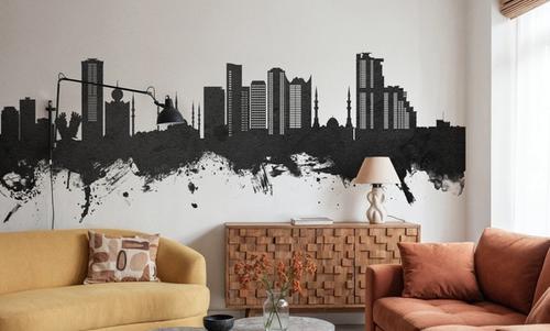 Fujairah Skyline Black & White