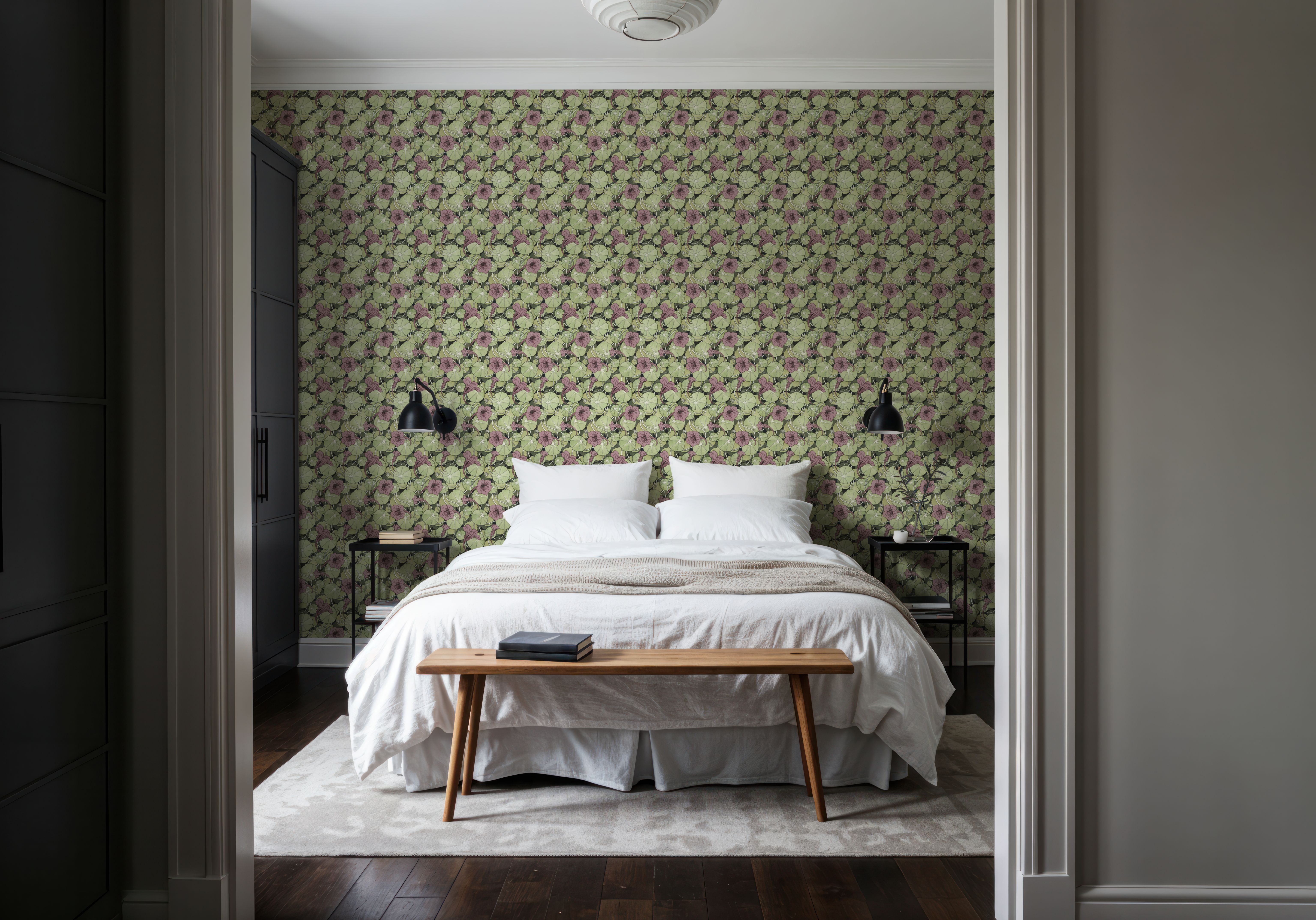 Nasturtium Verdure, Dusty Plum