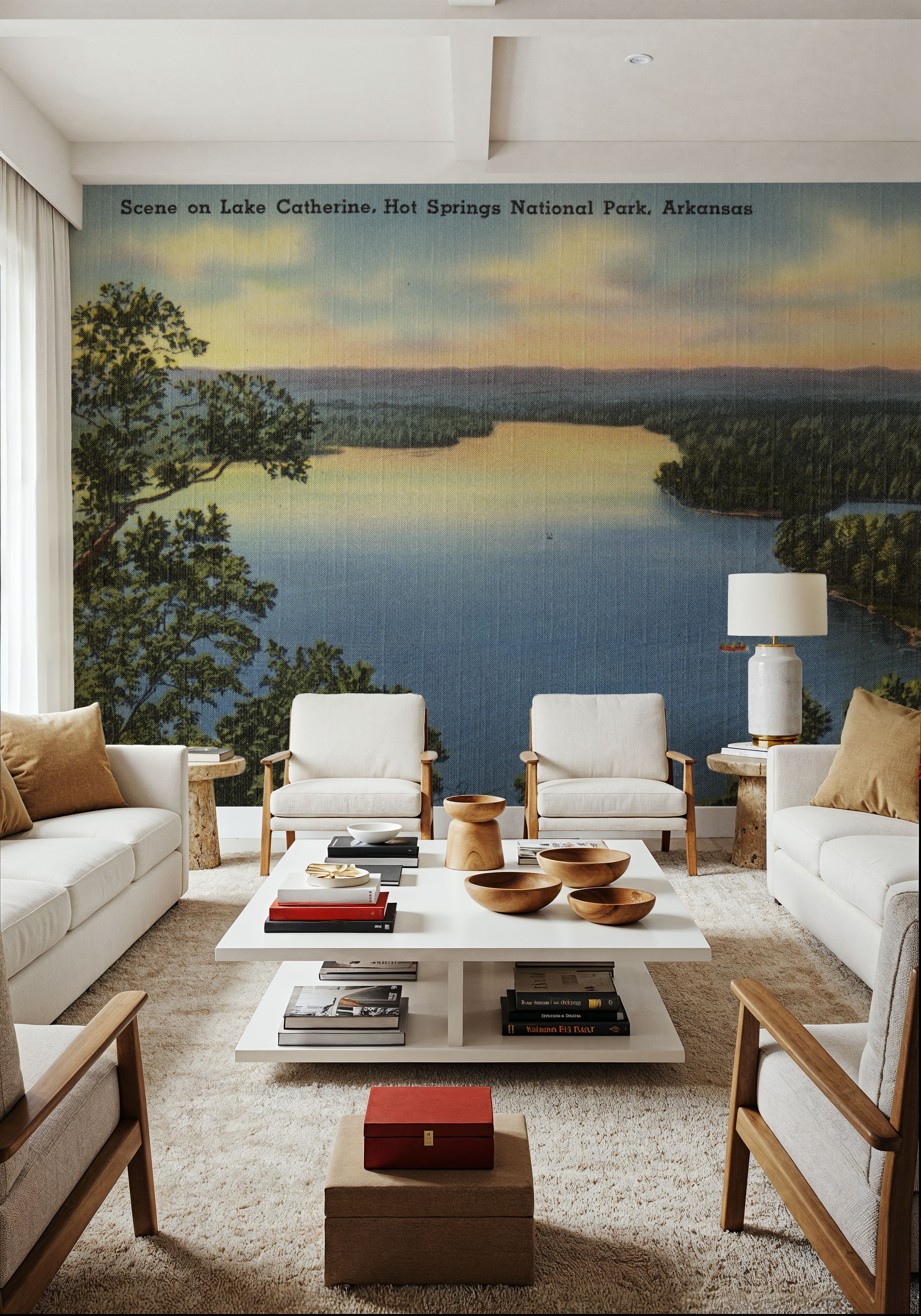 Greetings from Catherine Lake - Screenprint Postcard