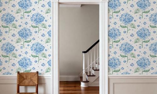 Hydrangea in The Air, Blue