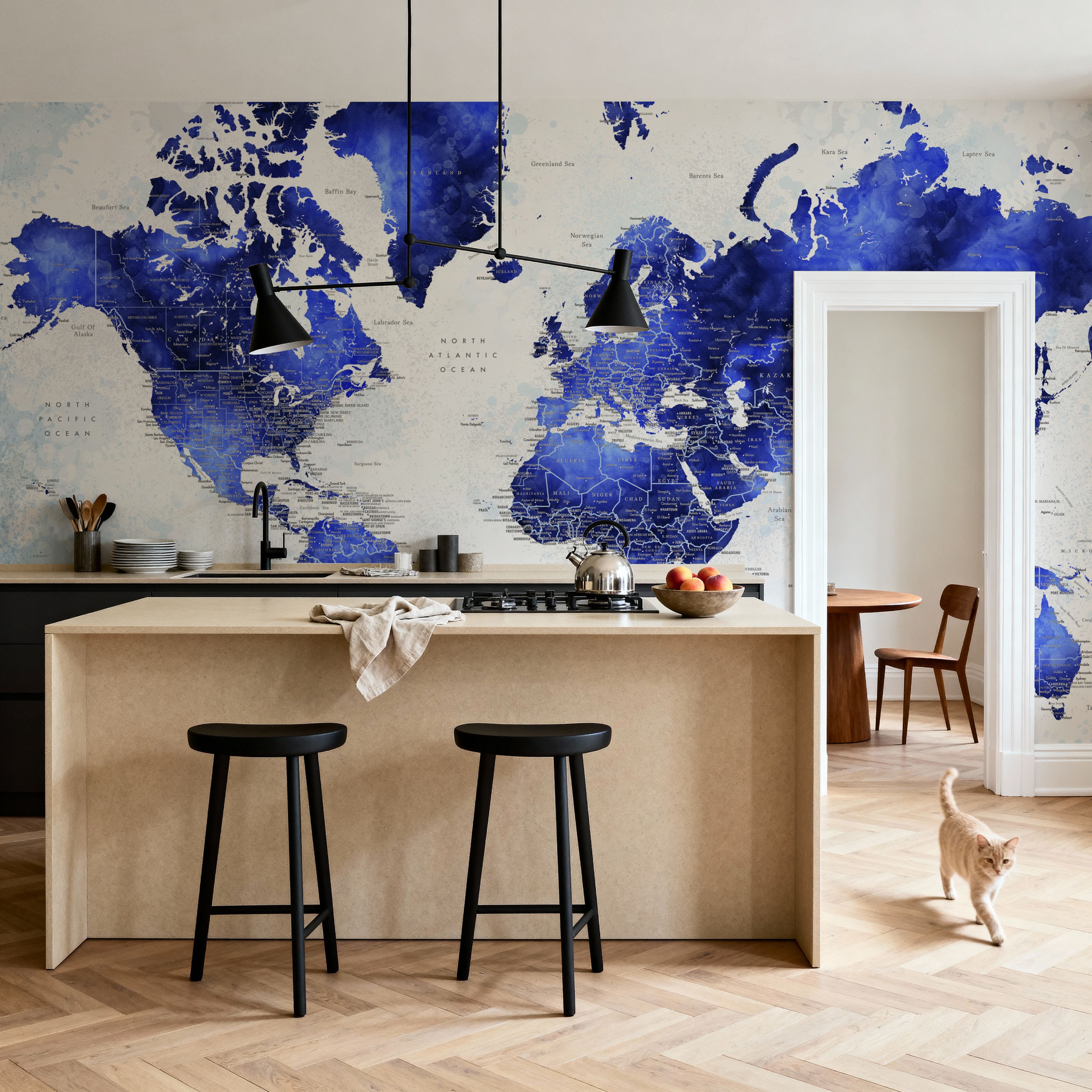 World Map Cities - Georgino