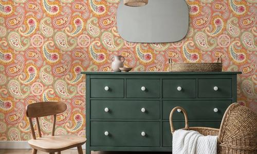 Harvest Paisley Orange