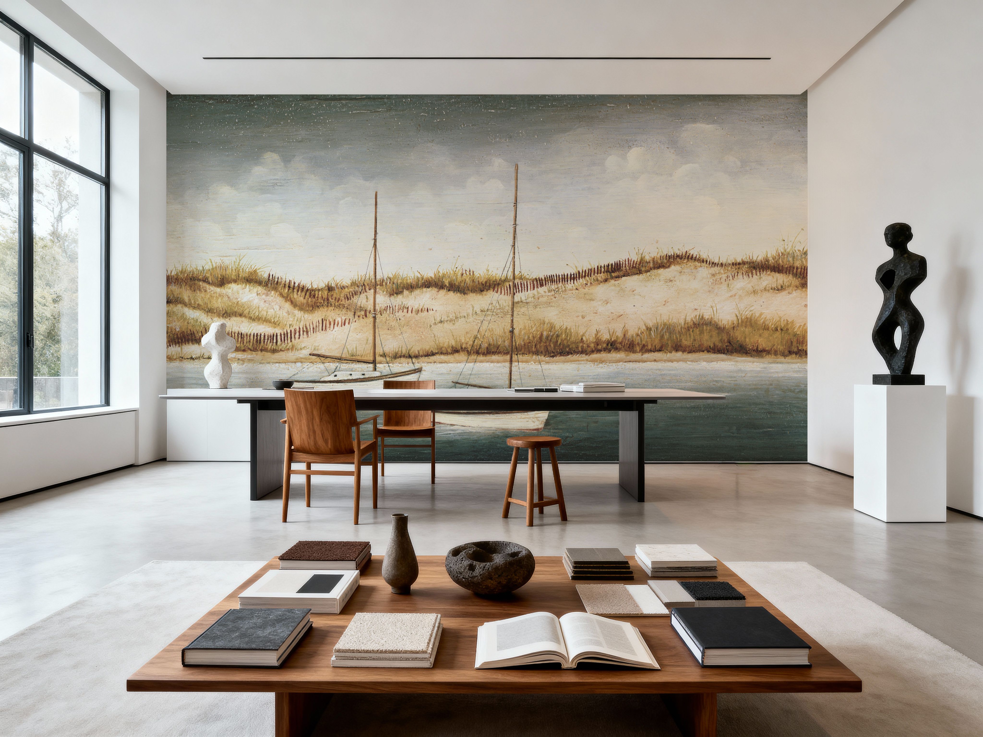 Sailboats off the Coast