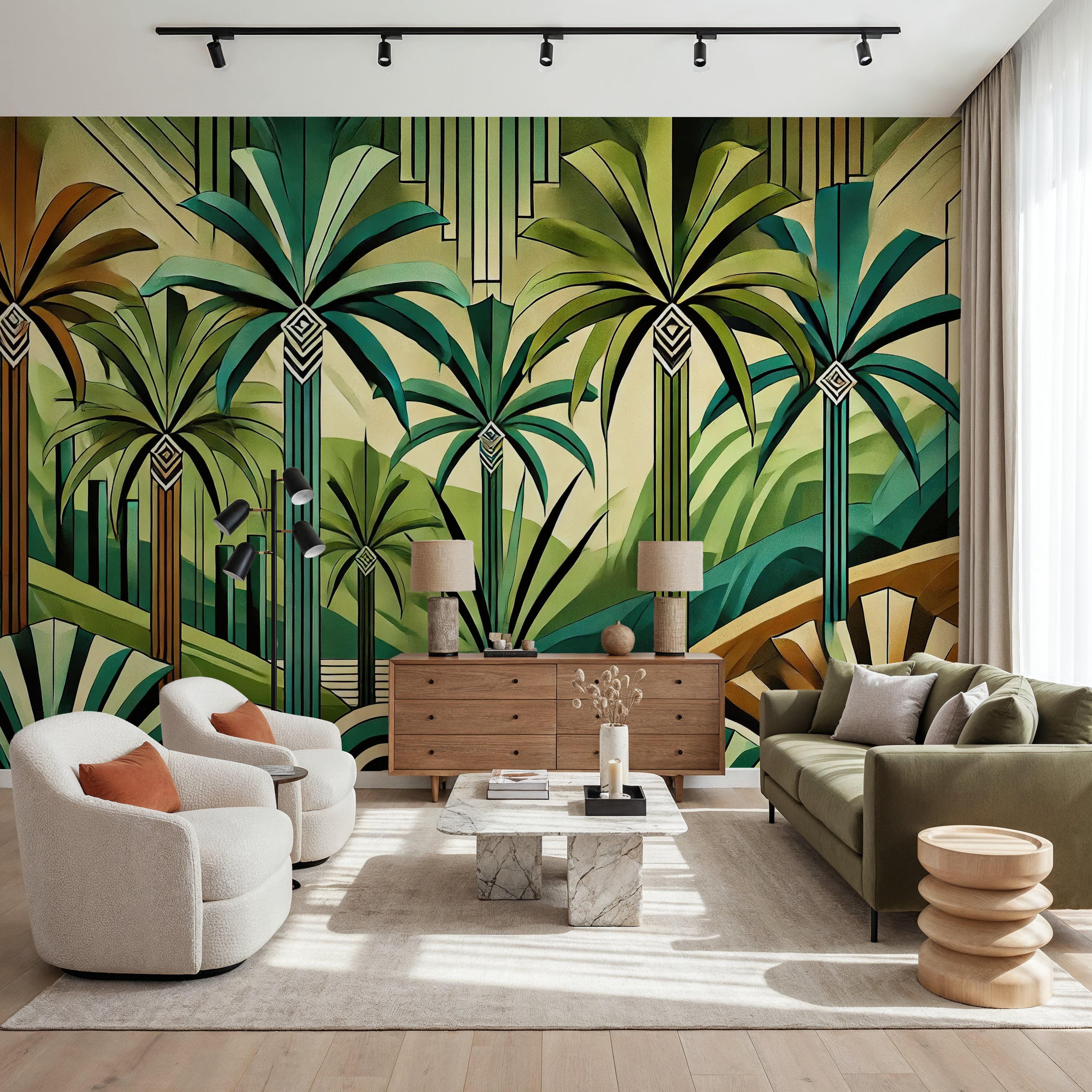 Tropical Art Deco Oasis