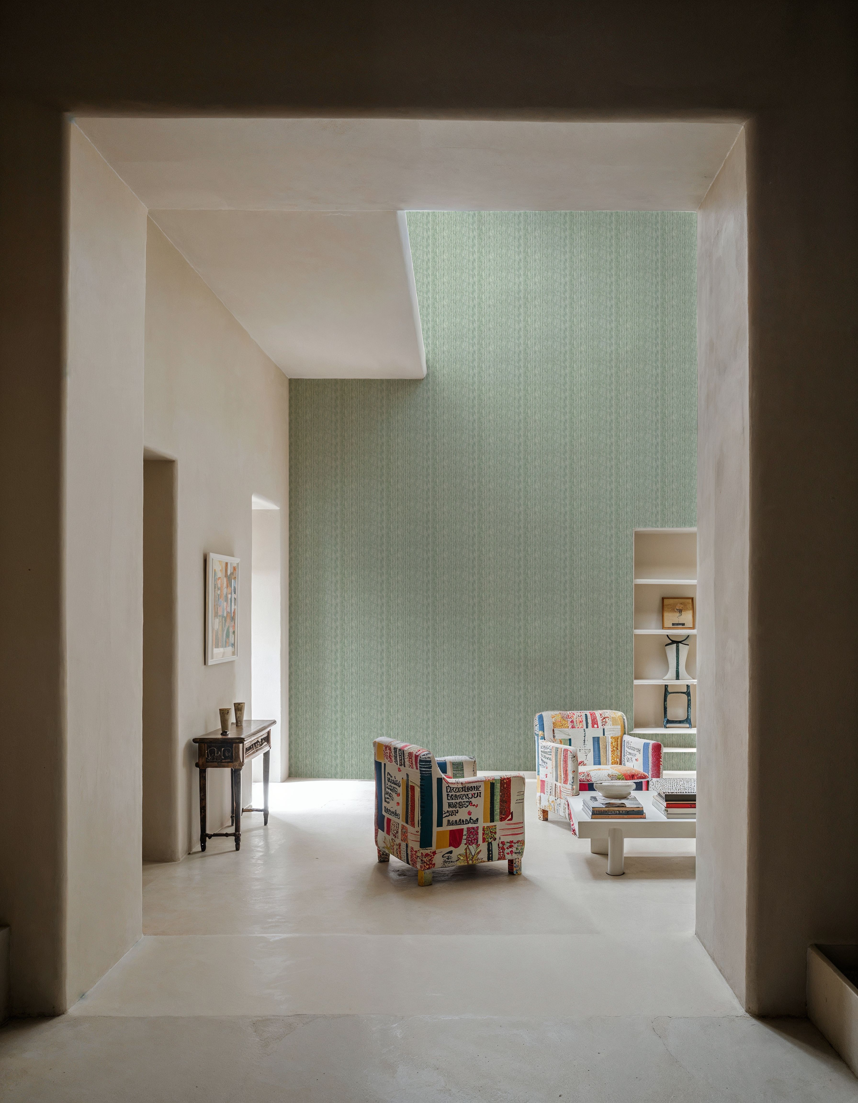 Faux Cloth Texture, Ocean Green