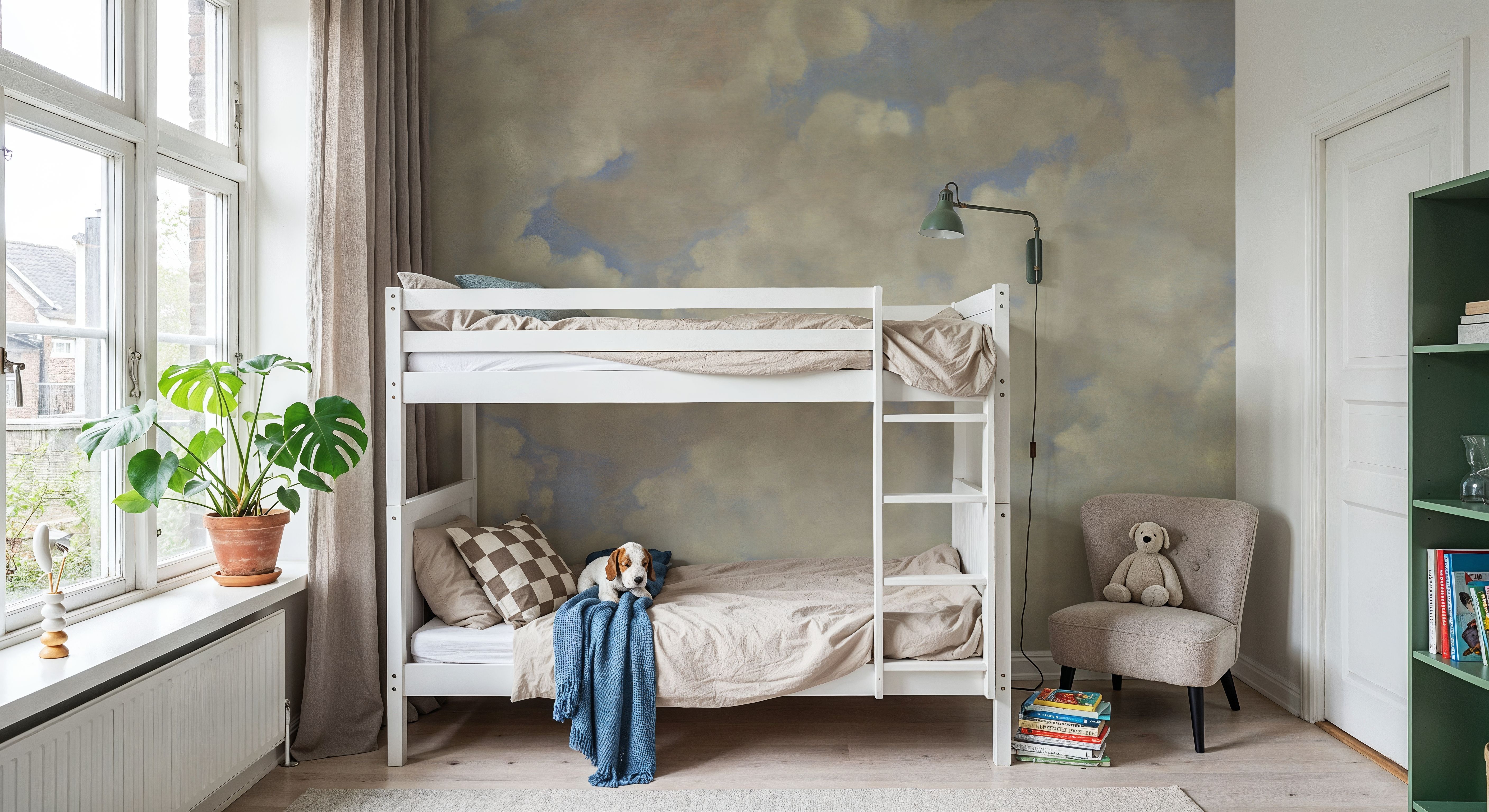 Painted Dreamy Clouds, Bright