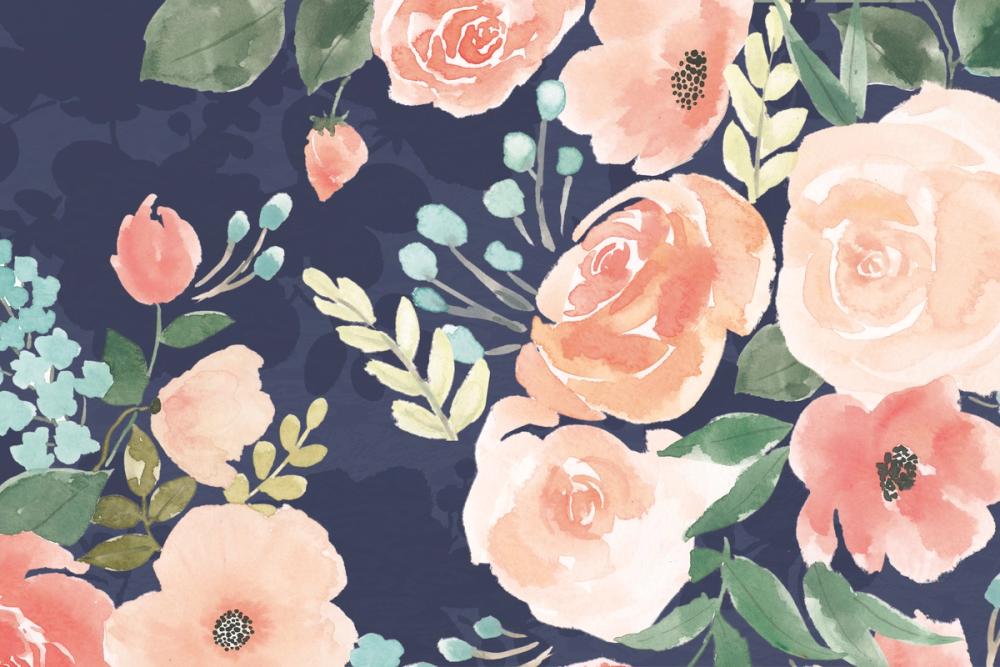 Blooming Delight III Blue