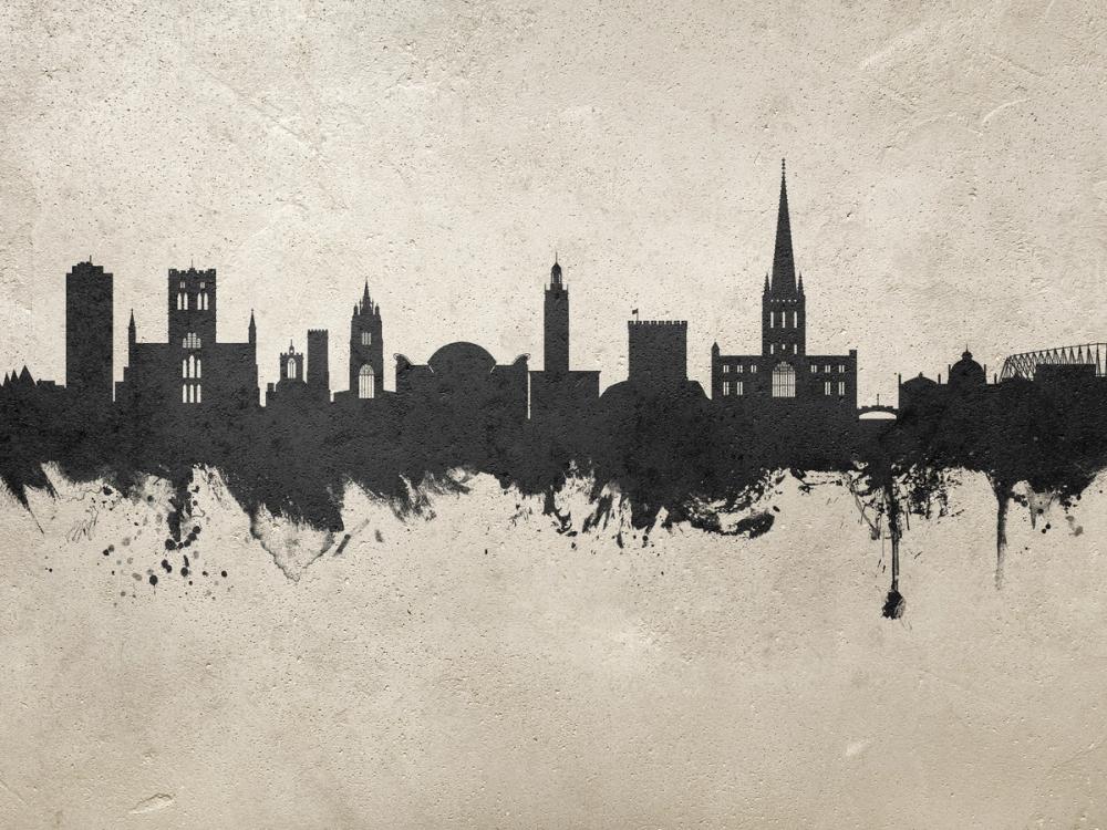 Norwich England Skyline Concrete