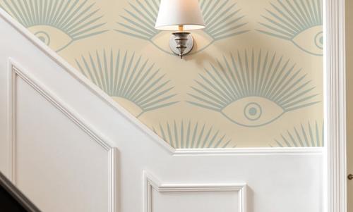 Art Deco Eye, Sky Blue