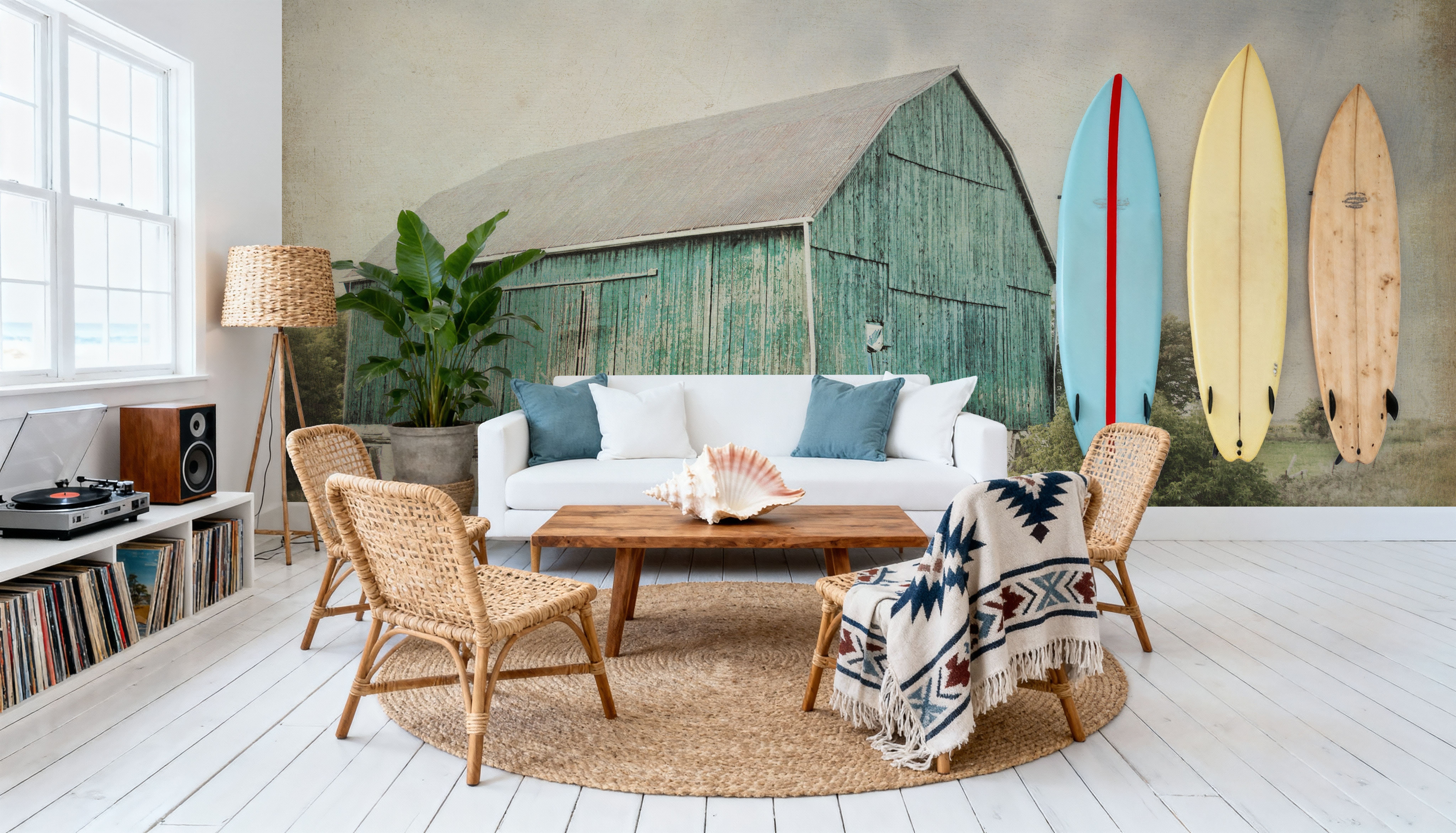 Late Summer Barn I Crop Vintage