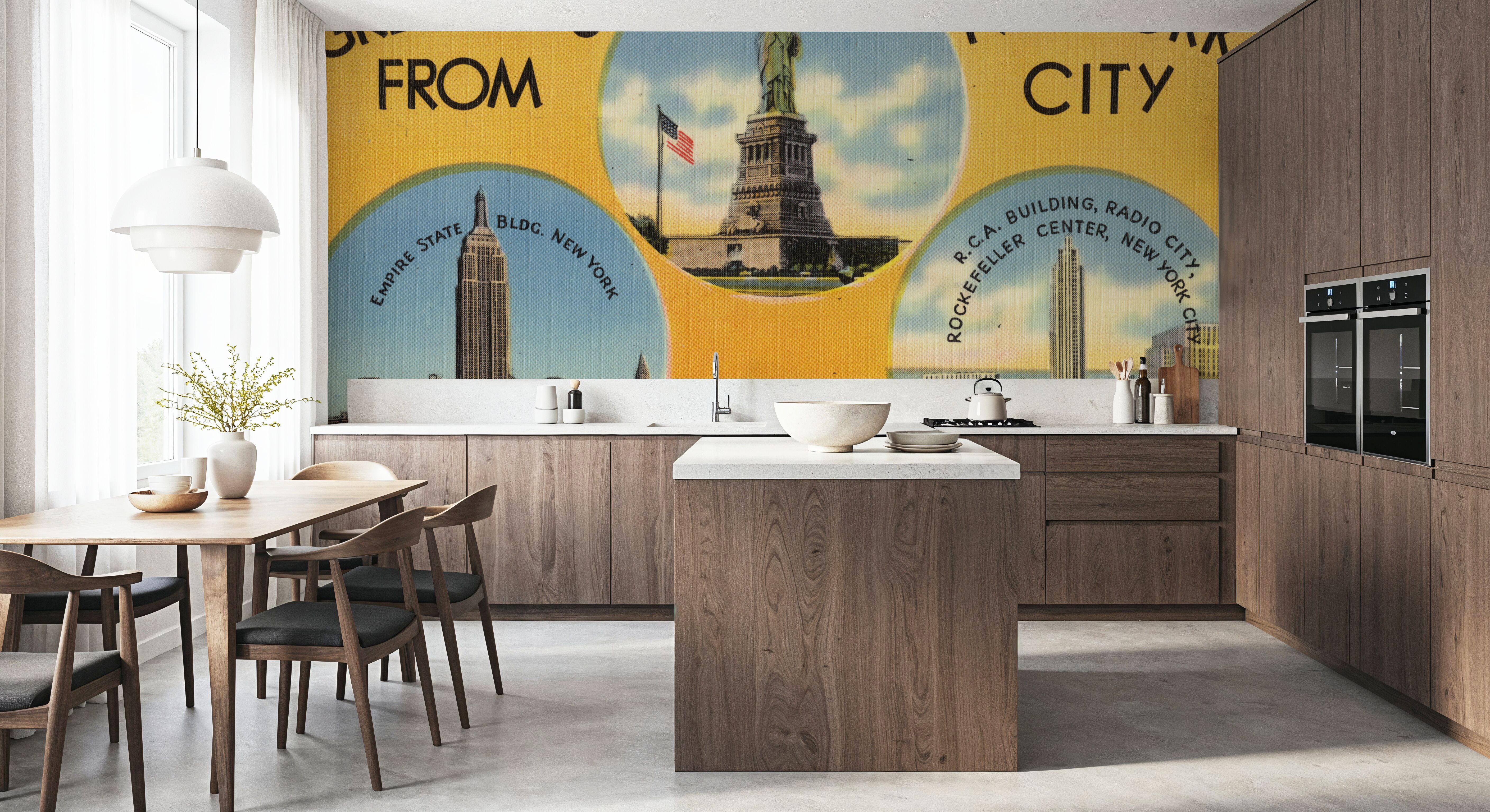 Greetings from New York City - Screenprint Postcard