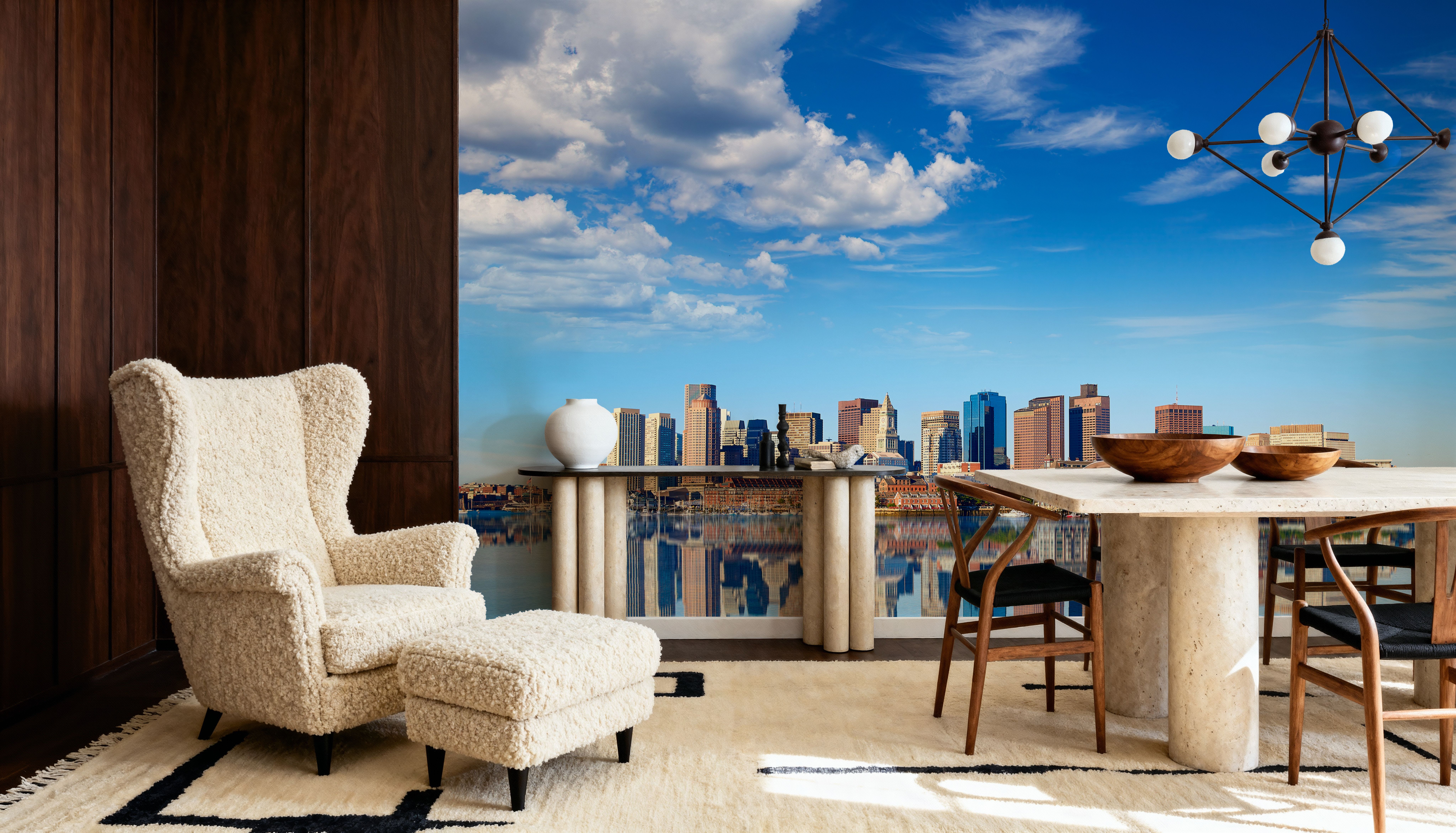 Boston Harbor Skyline