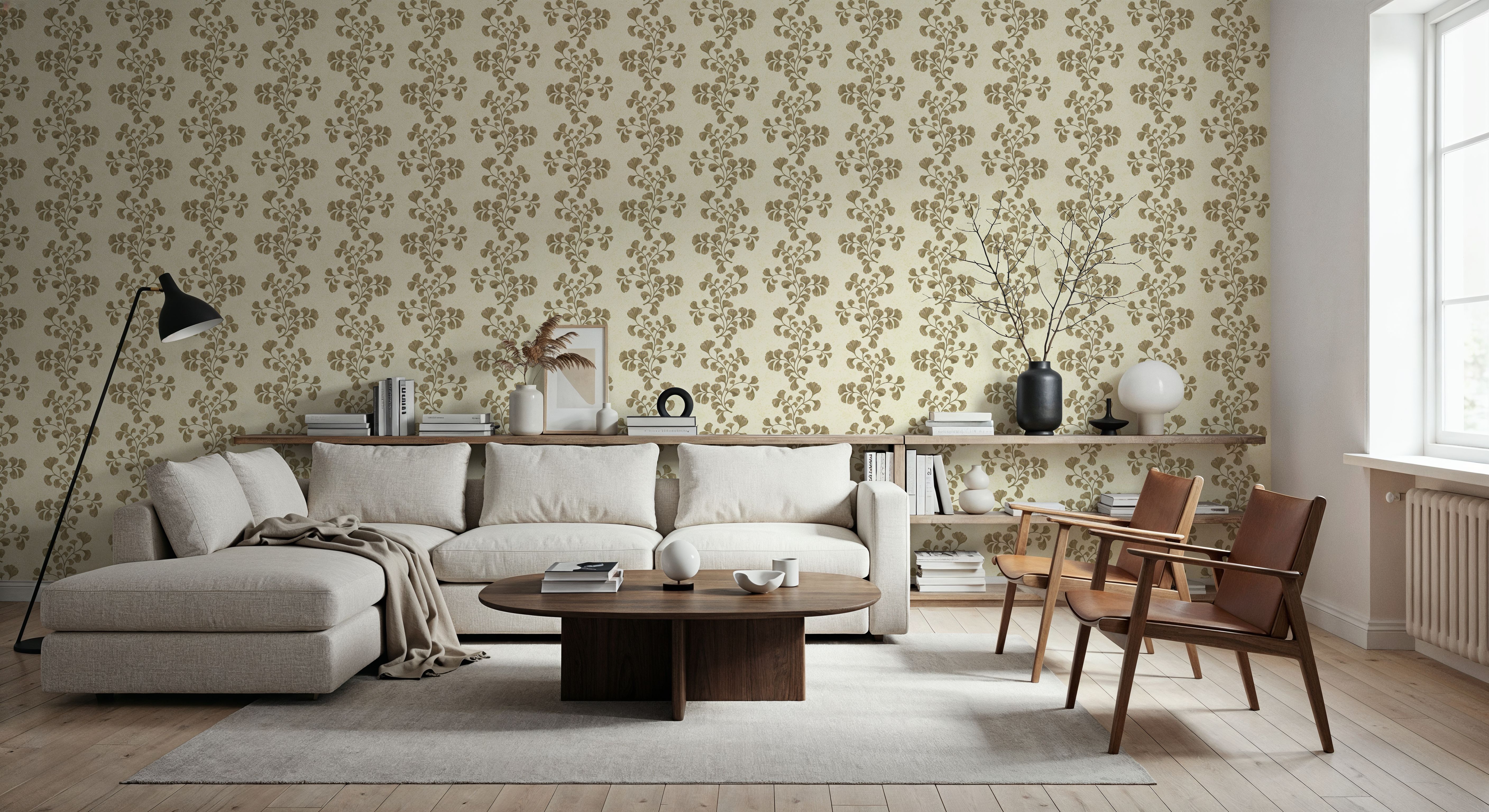 Fern Stripes, Beige