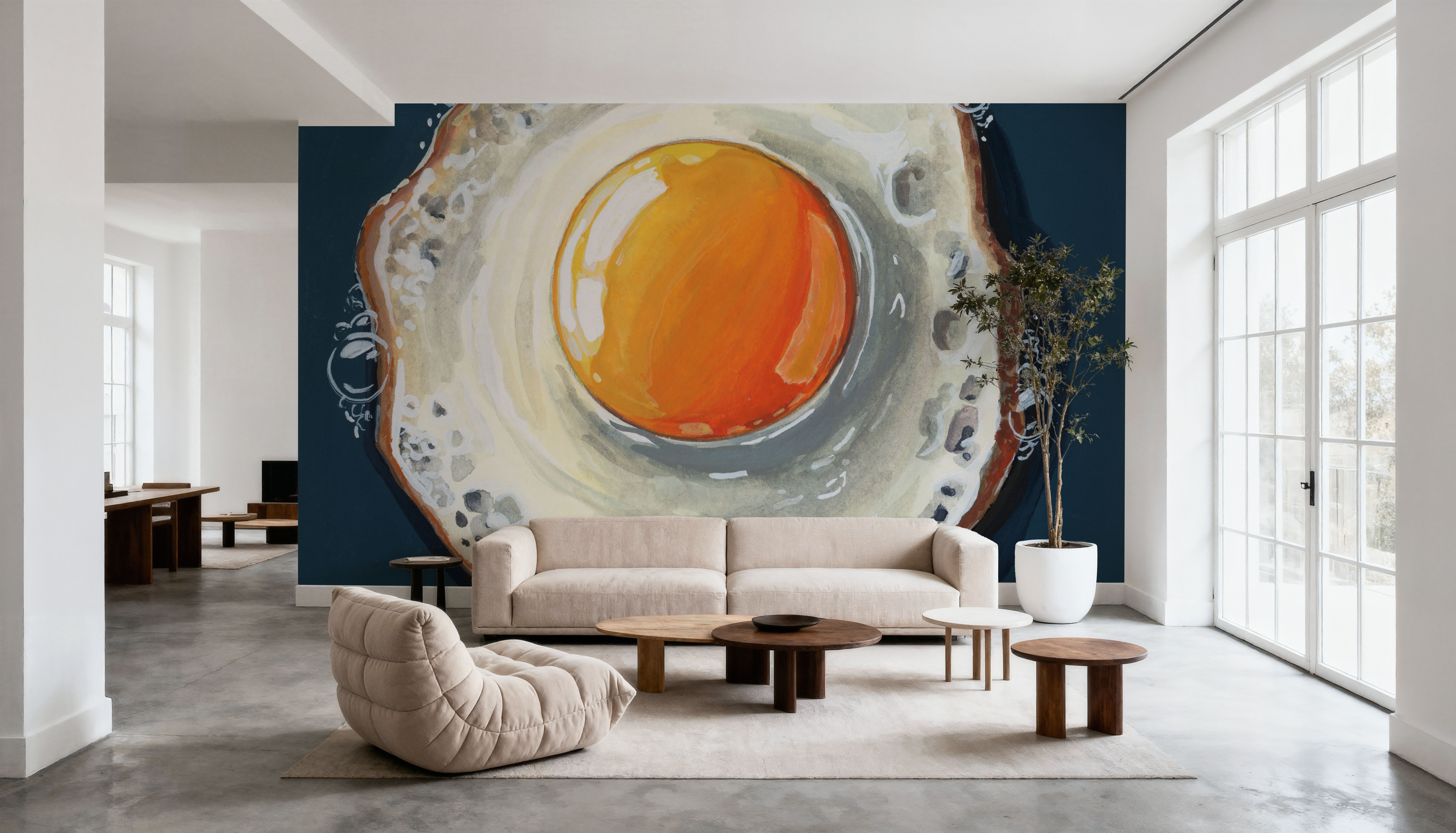 Perfect Fried Egg, Carte da parati