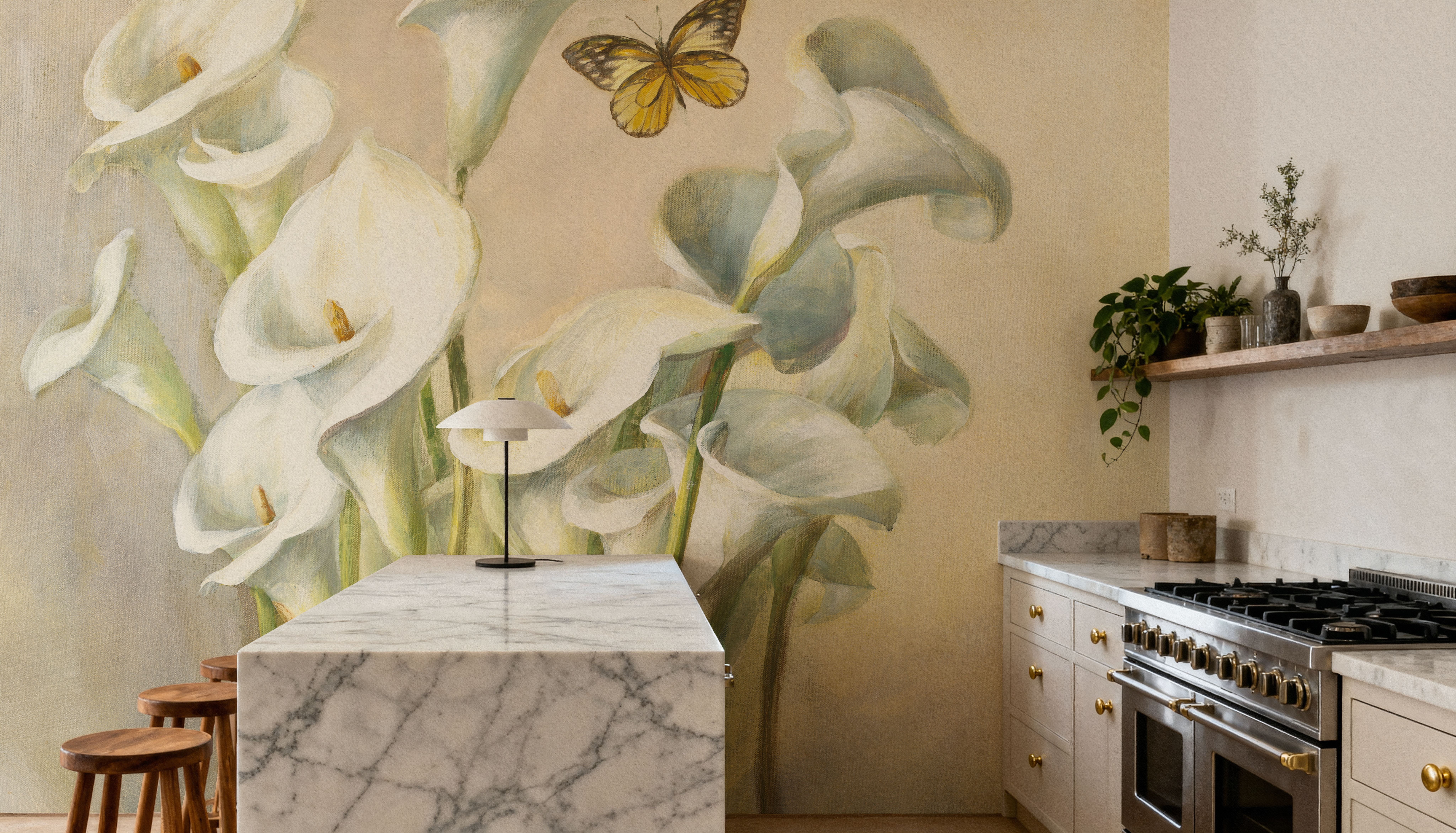 White Calla Lilies, Wallpaper