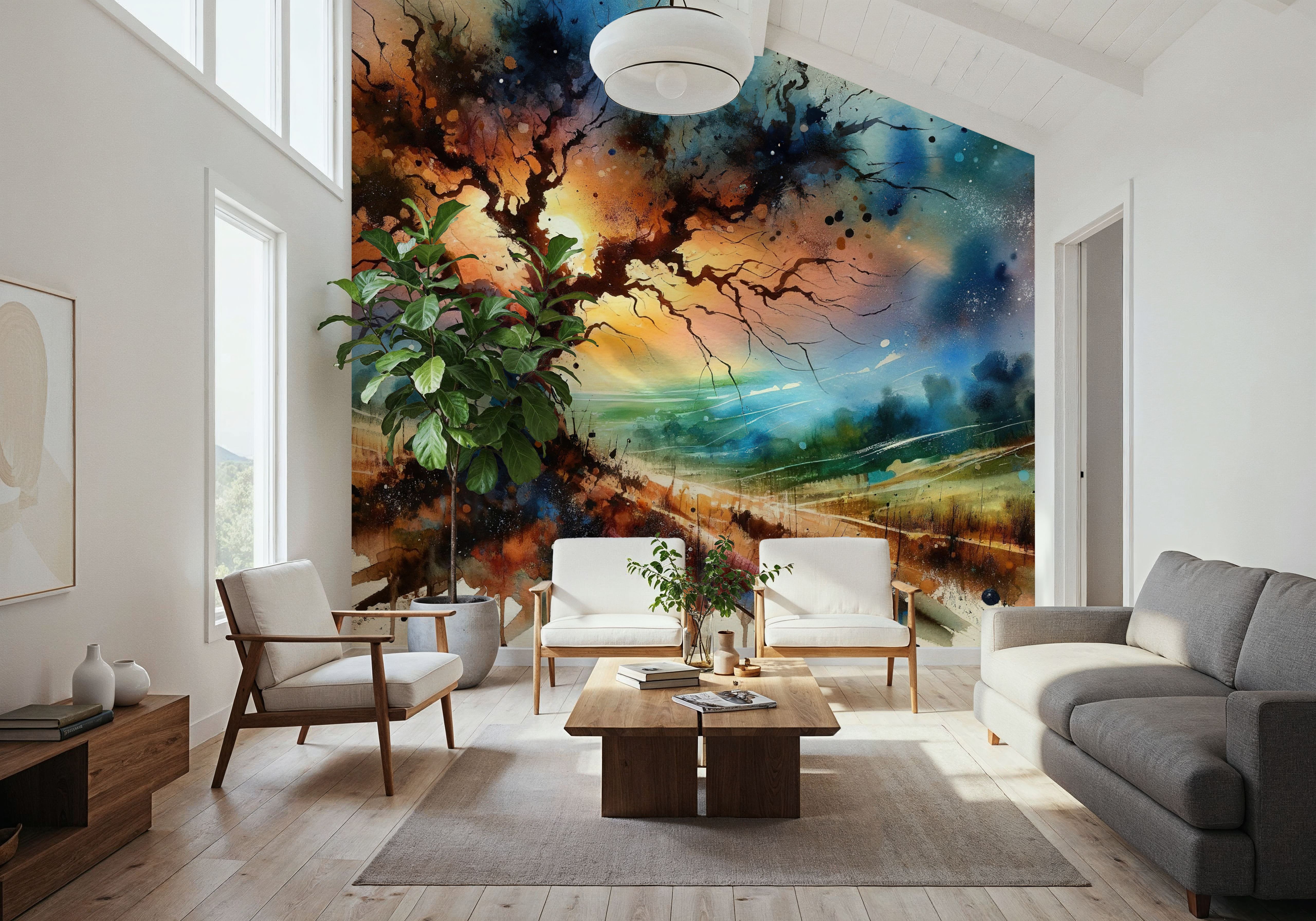 Lonely Tree Starry Night