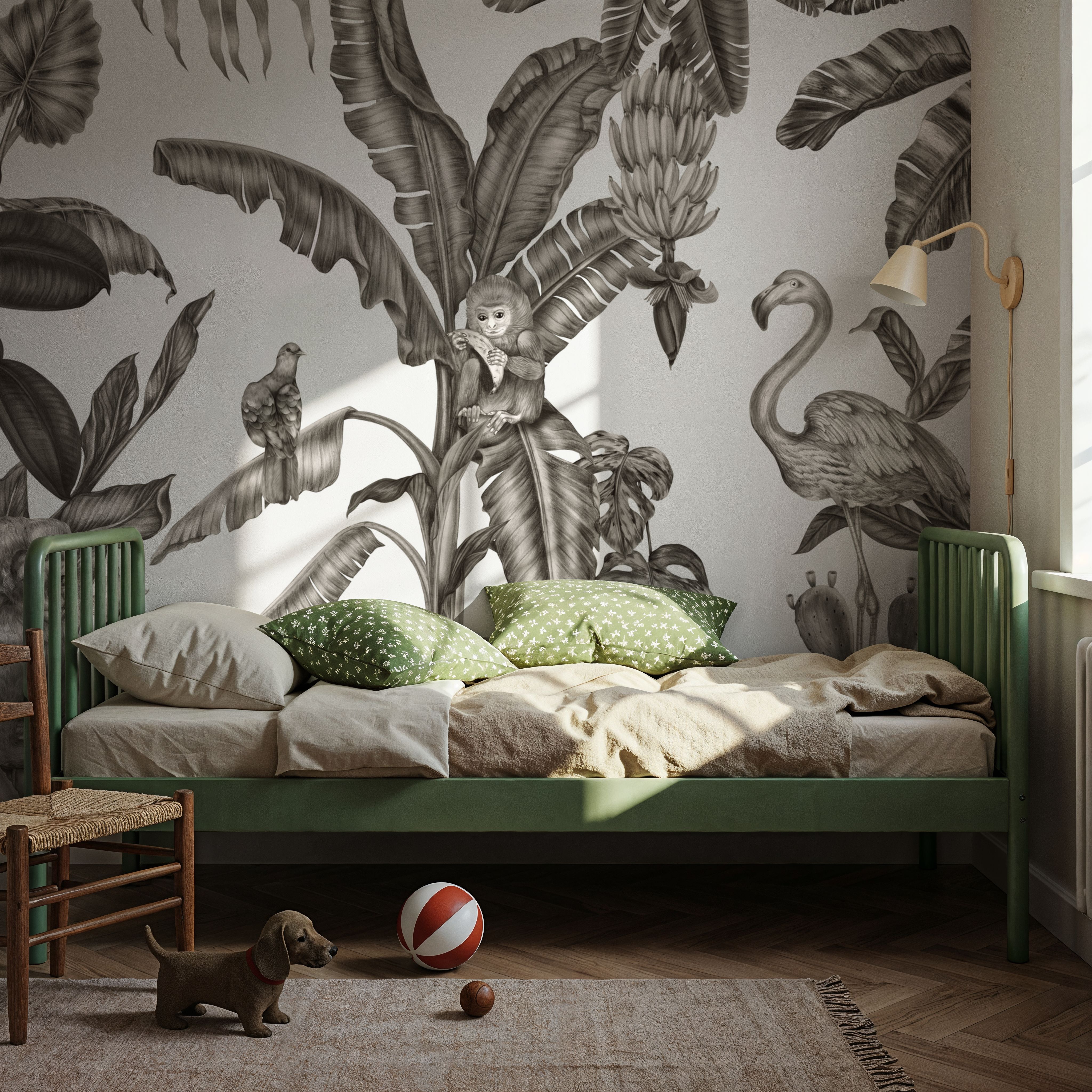 Monkeys With Birds, W&B