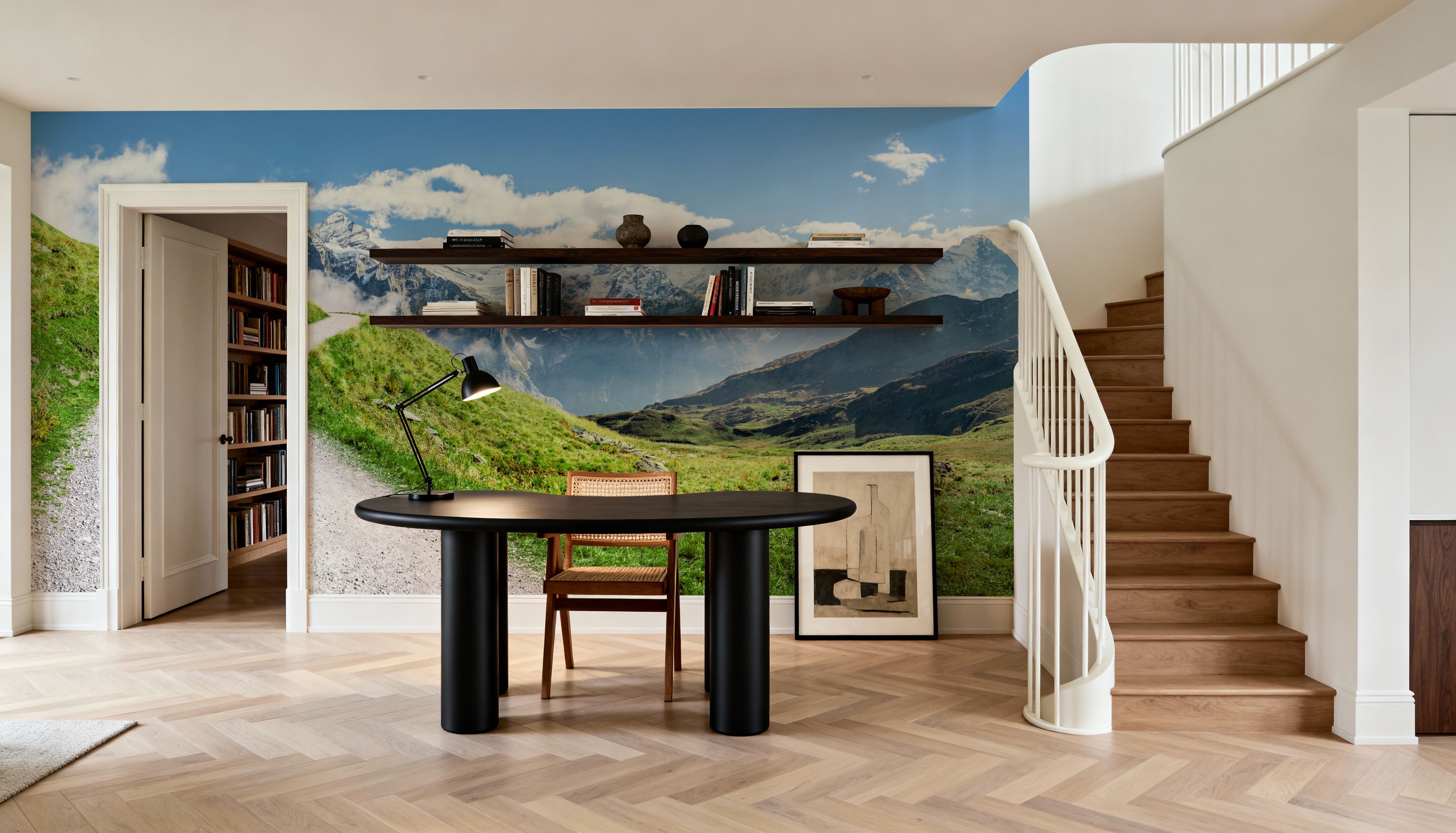 Alps Passage, Carte da parati