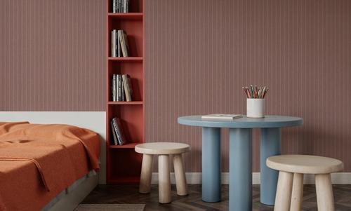 Tailor's Pin Stripe, Brick Dust