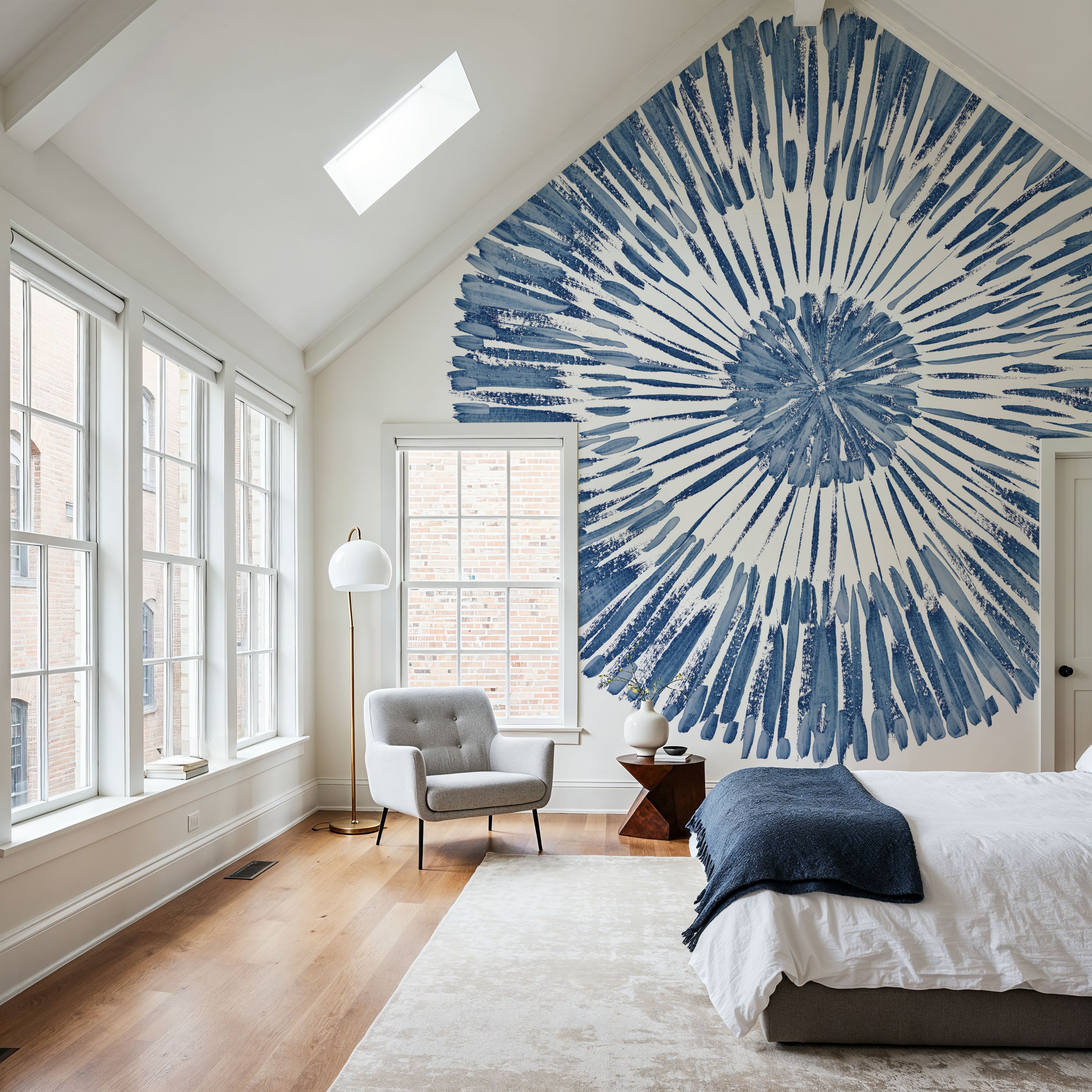 Coastal Block Print II Blue