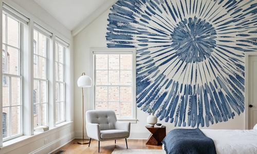 Coastal Block Print II Blue