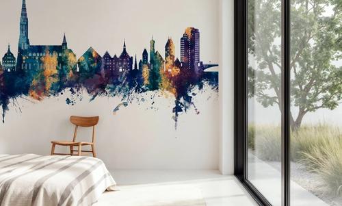 Ulm Germany Skyline Blue & Bronze