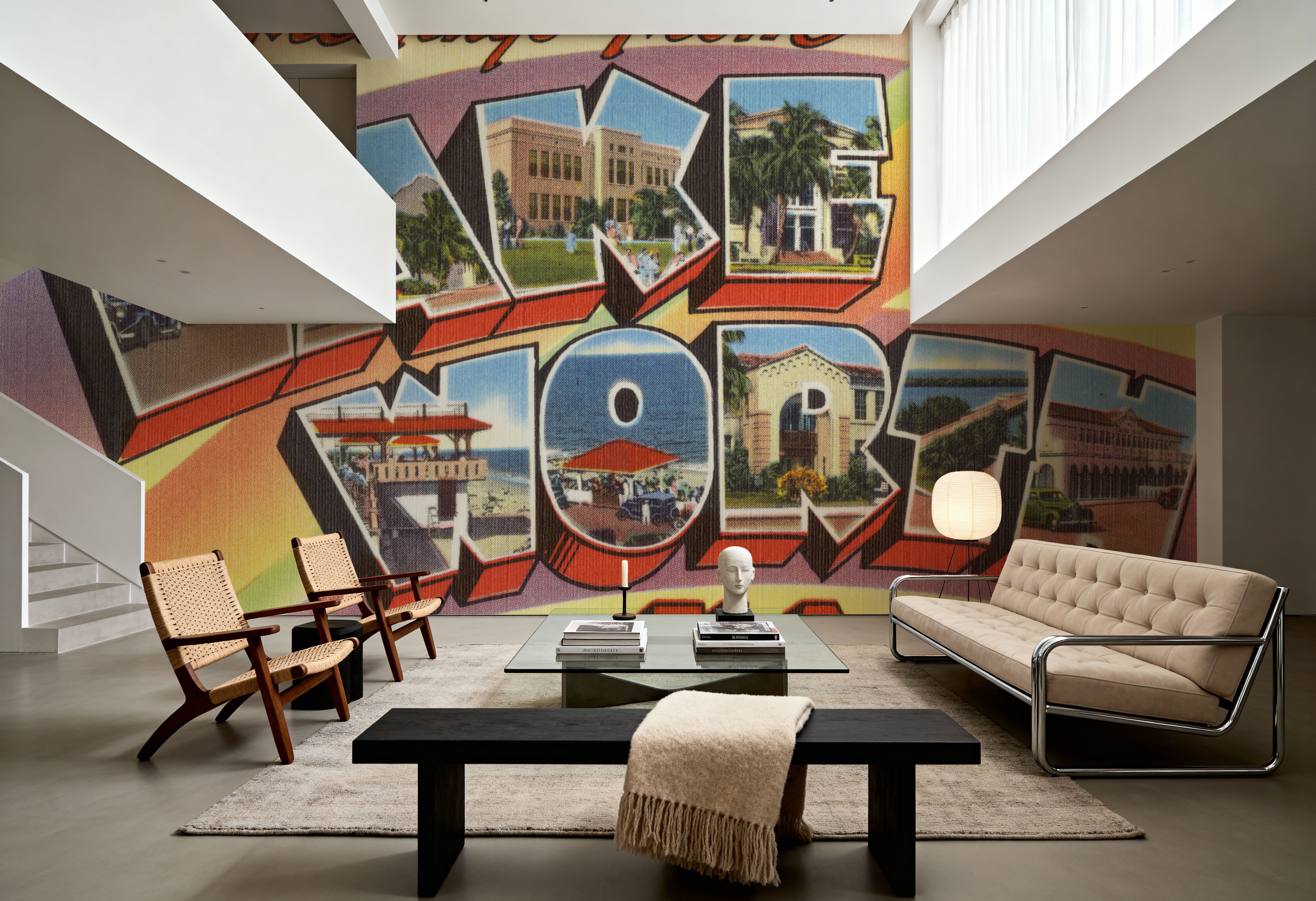 Greetings from Lake Worth - Screenprint Postcard