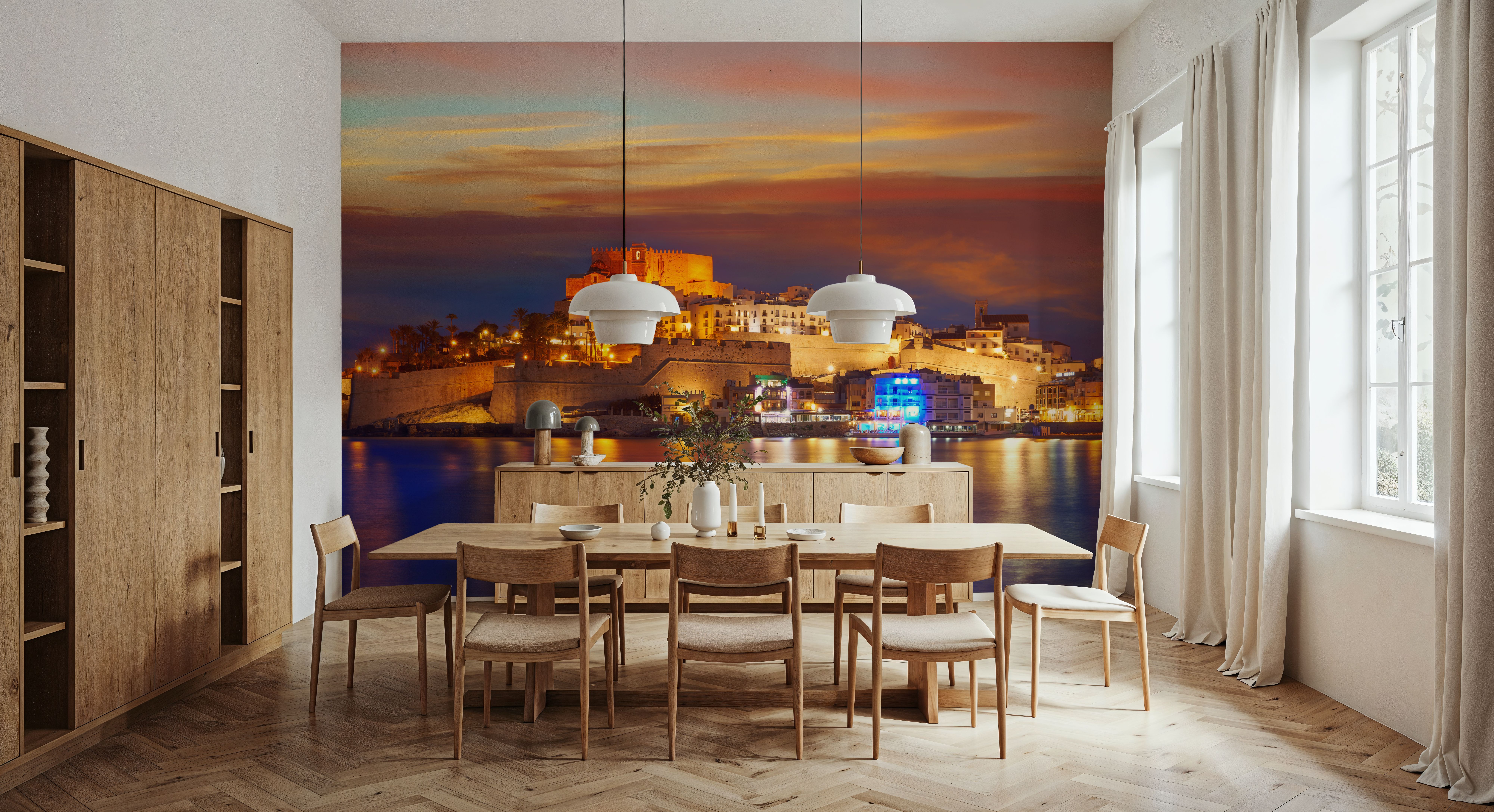 Mediterranean Castle Sunset