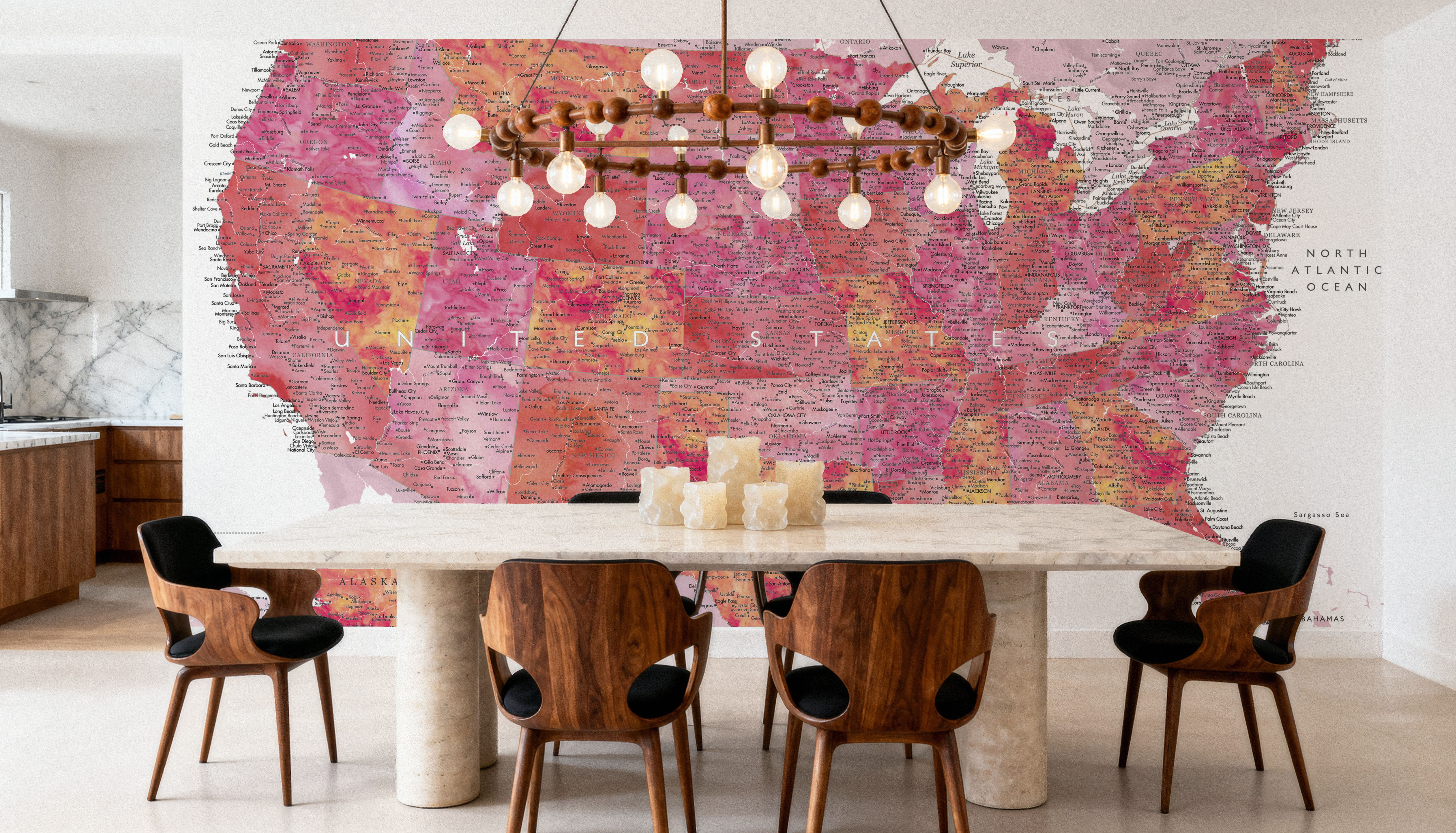 US Map Detailed - Tatiana