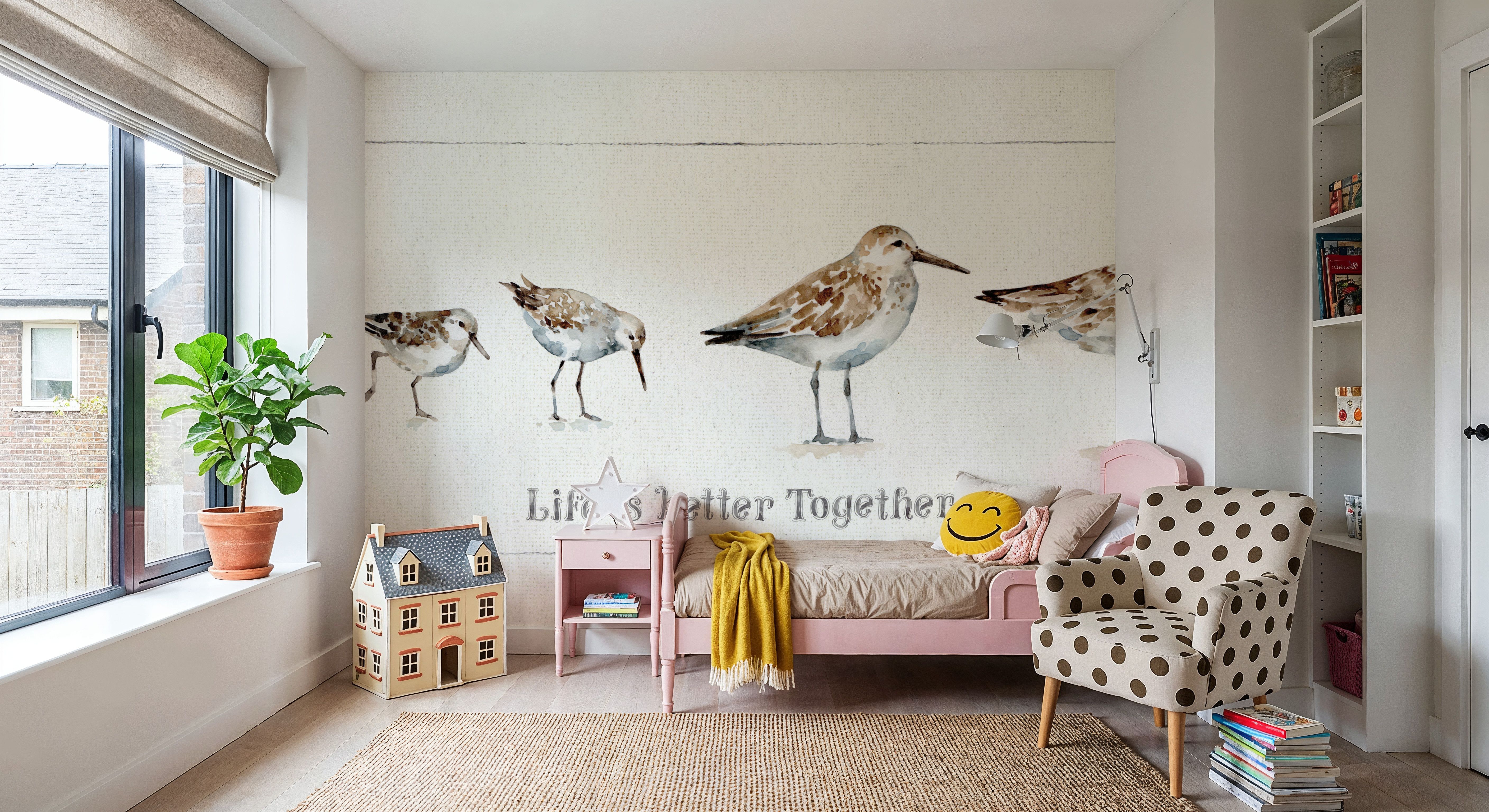 Pebbles and Sandpipers I, Tapet