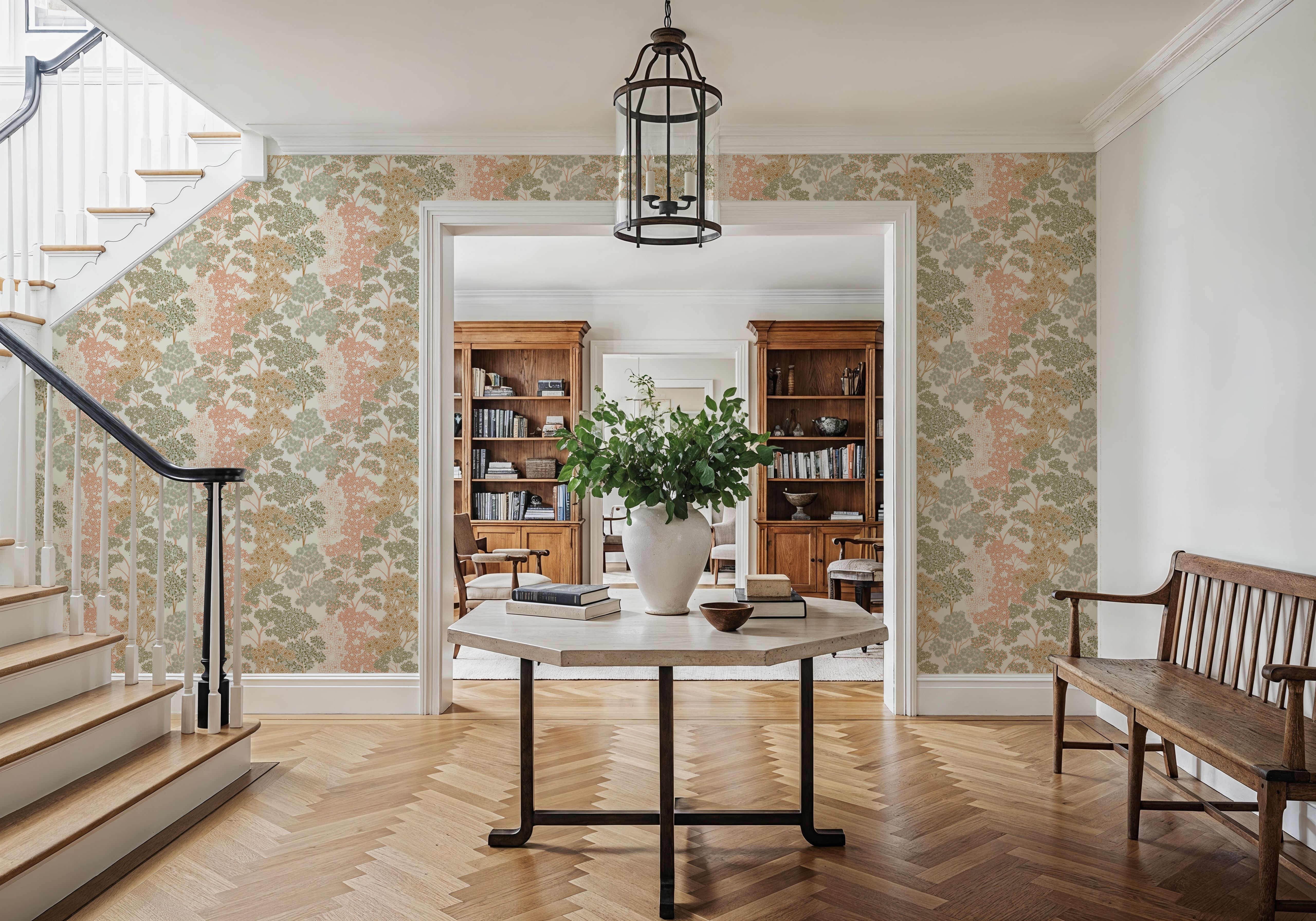 Overleaf Woodland Pattern, Green