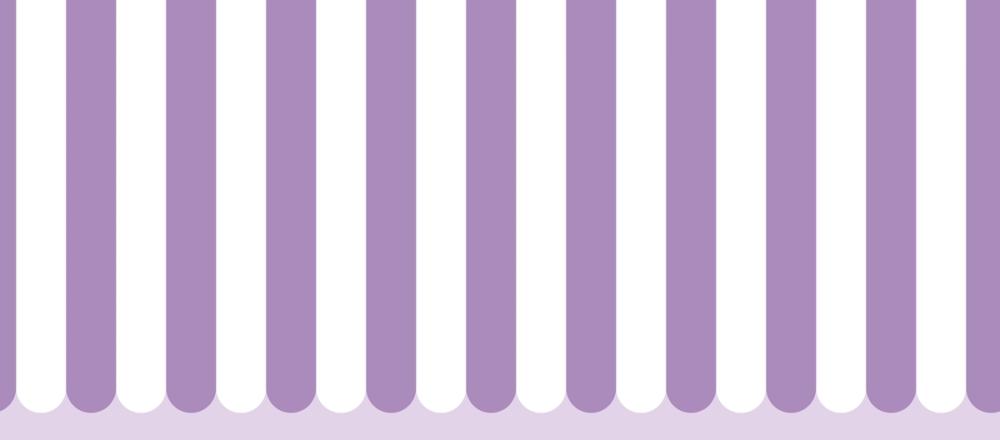 Scalloped Circus Stripes, Purple