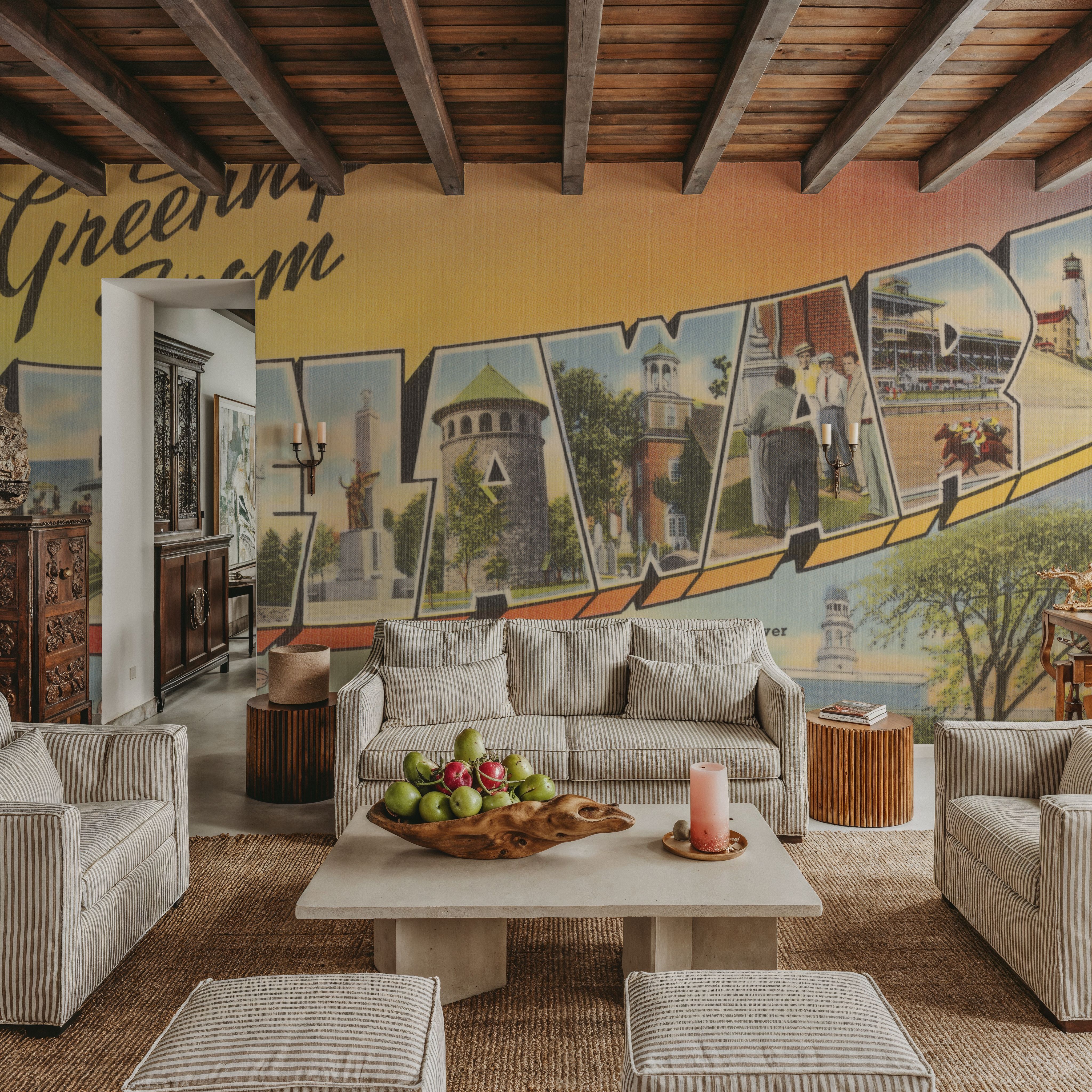 Greetings from Delaware - Screenprint Postcard