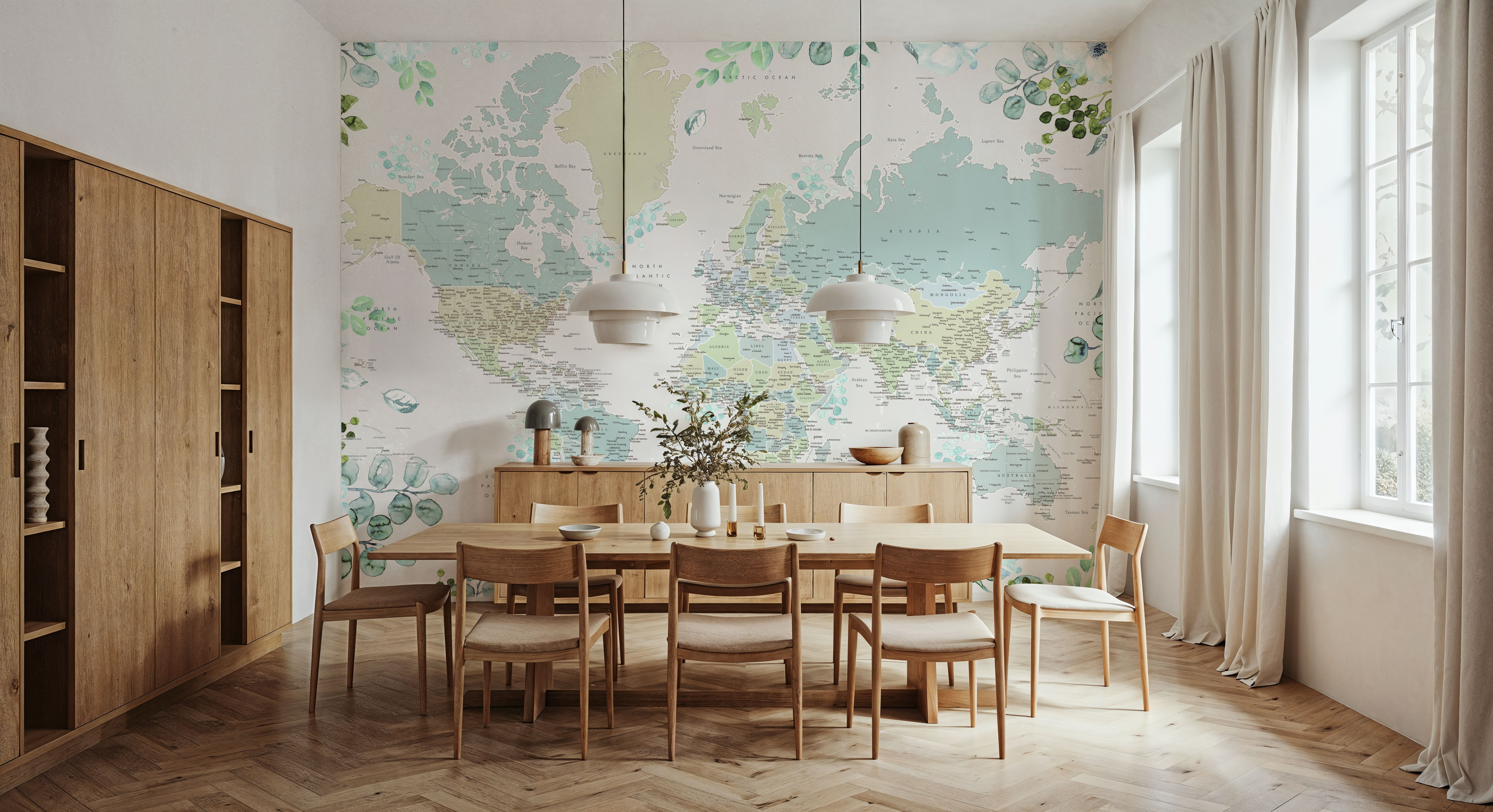 World Map Cities - Marie