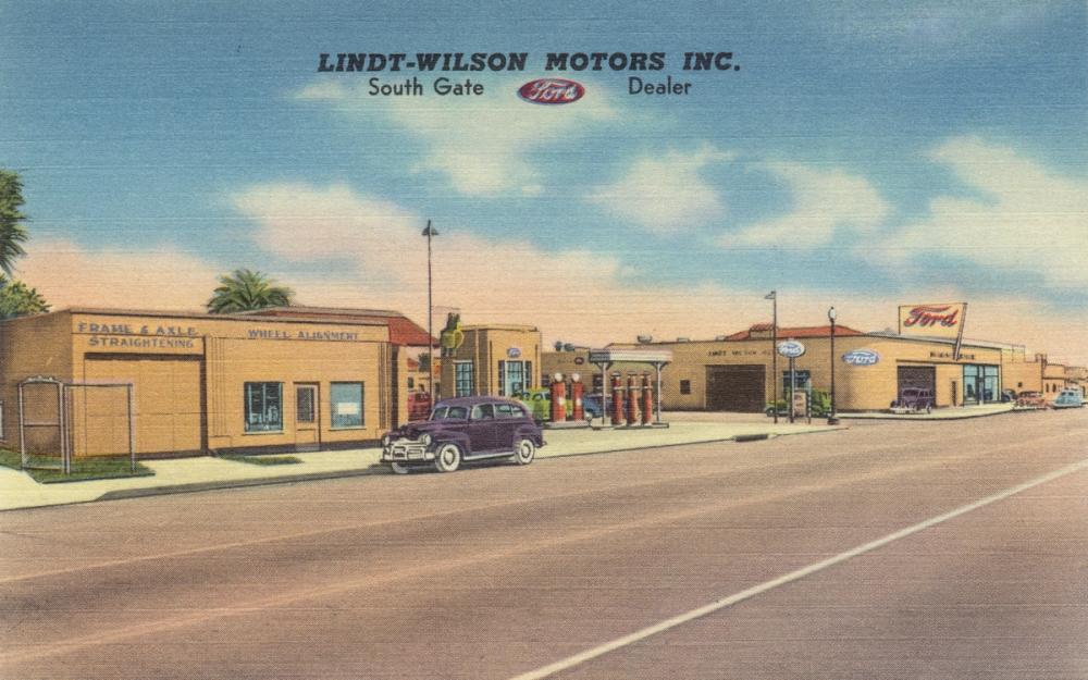 Greetings from the Dealership - Screenprint Postcard