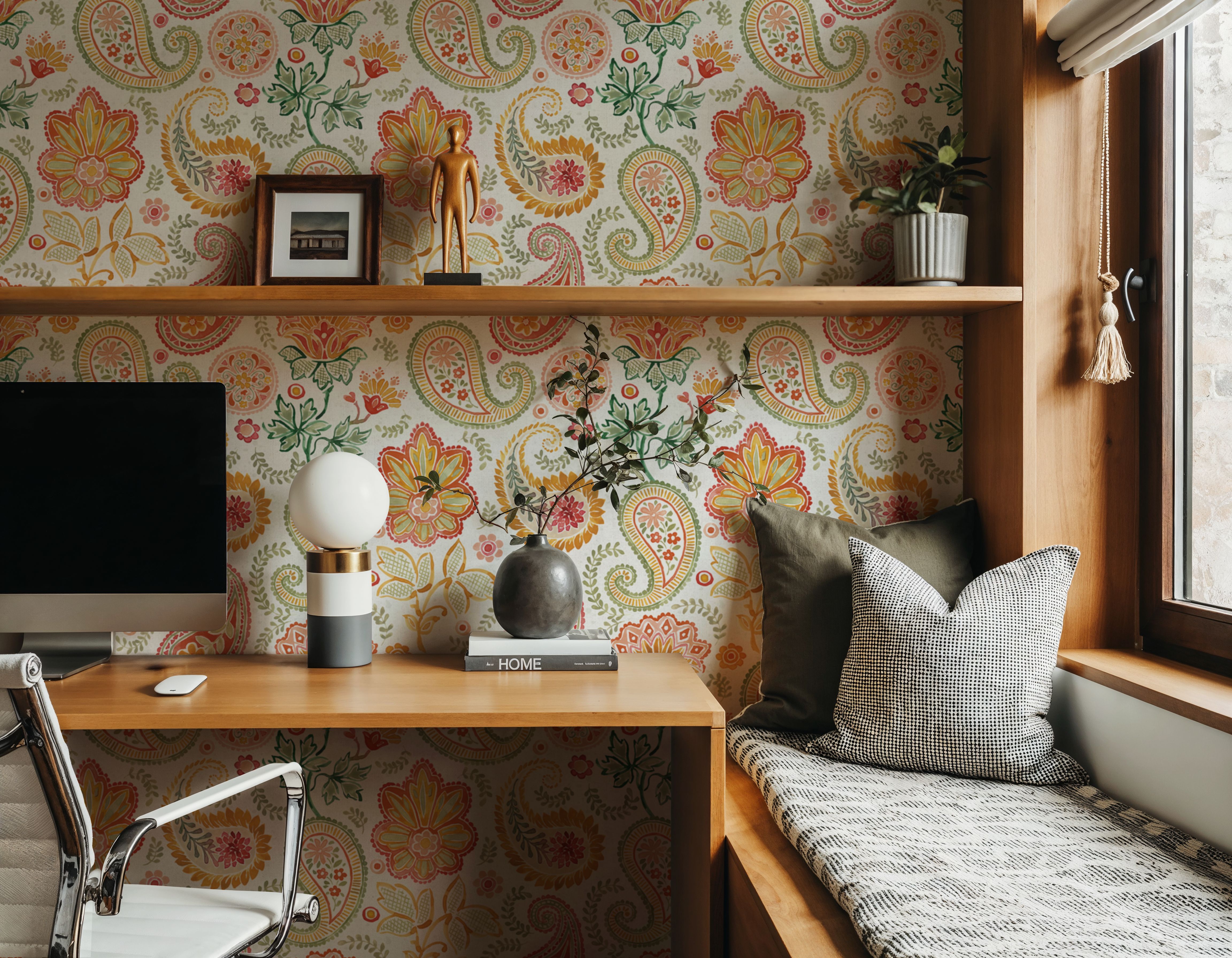 Harvest Paisley Mini White