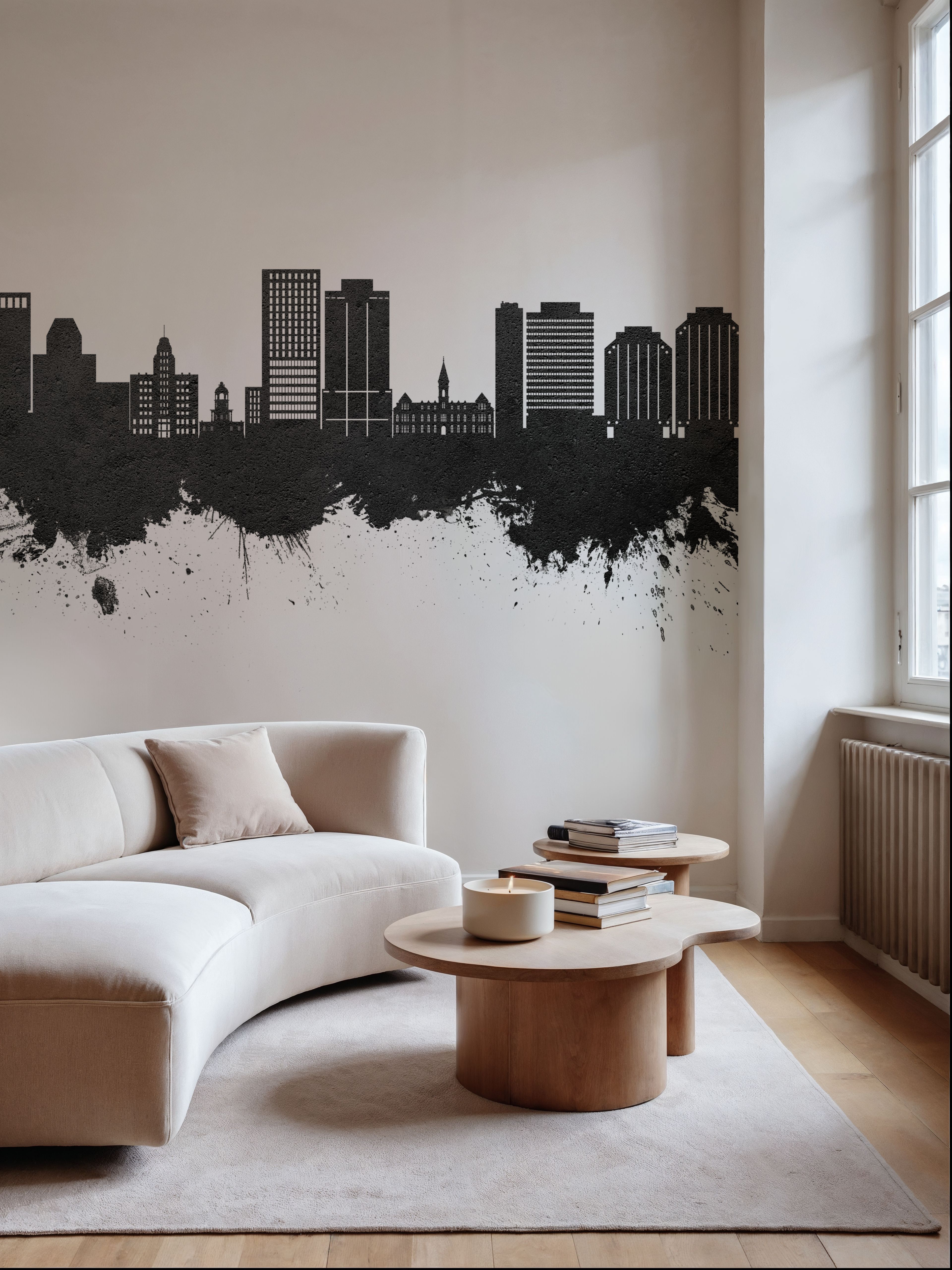 Halifax Canada Skyline Black & White