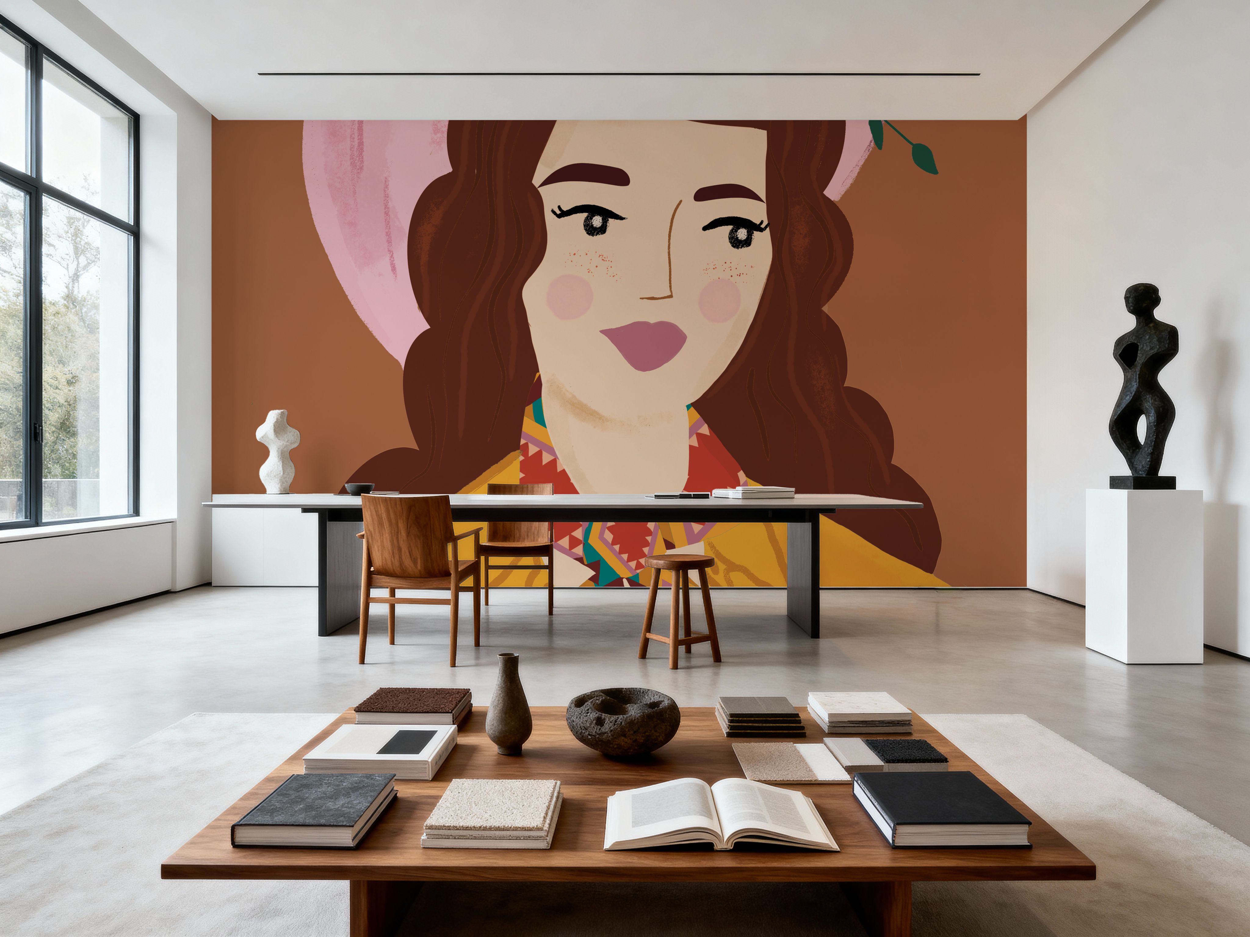 Cowgirl I wallpaper mural 100% PVC-free and non-toxic