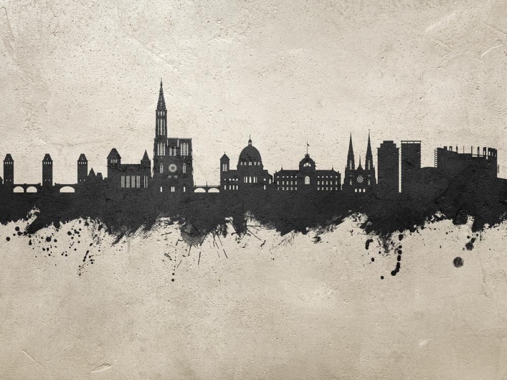 Strasbourg France Skyline Concrete