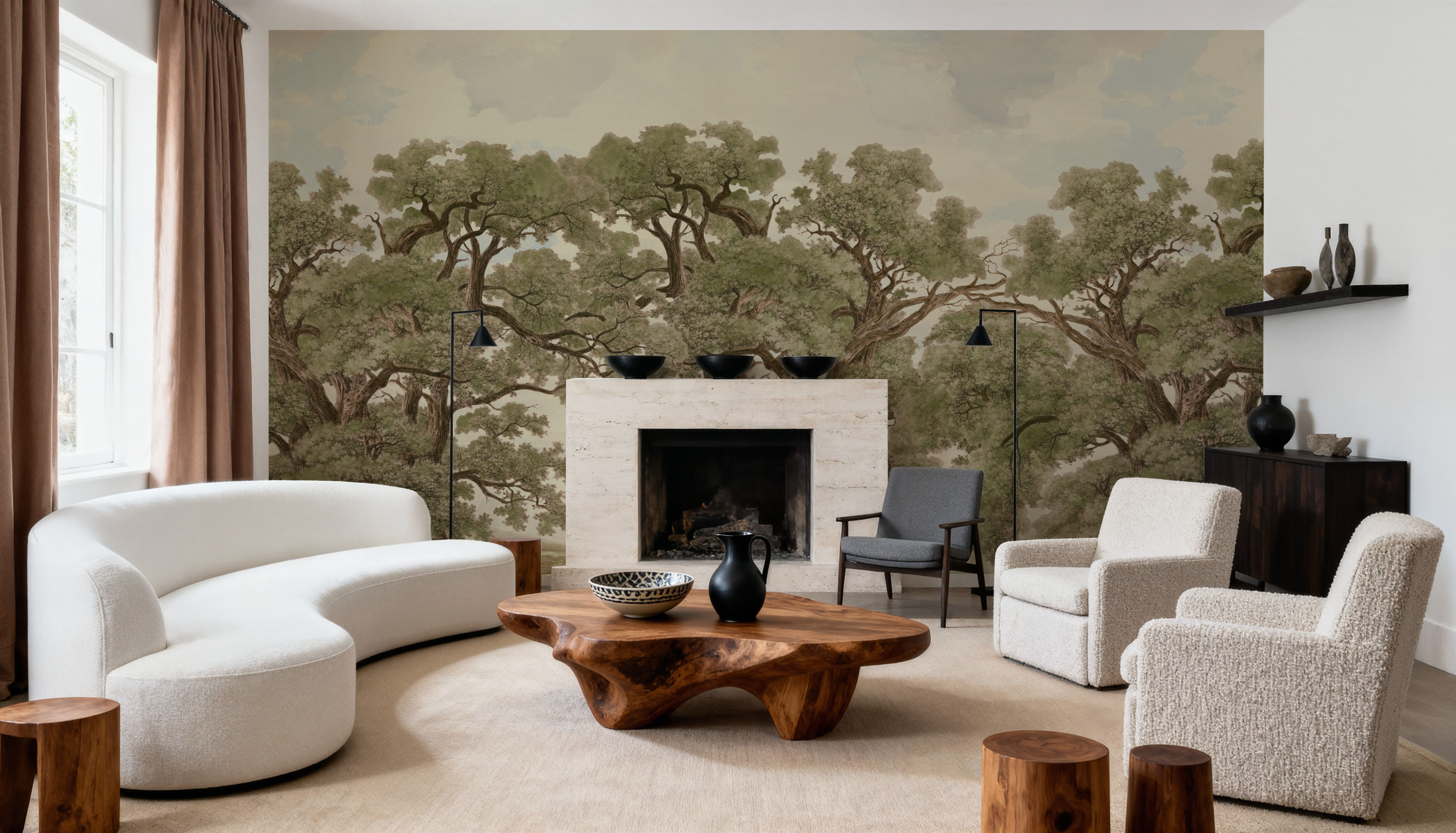Oak Haven, Verdant, Tapetes