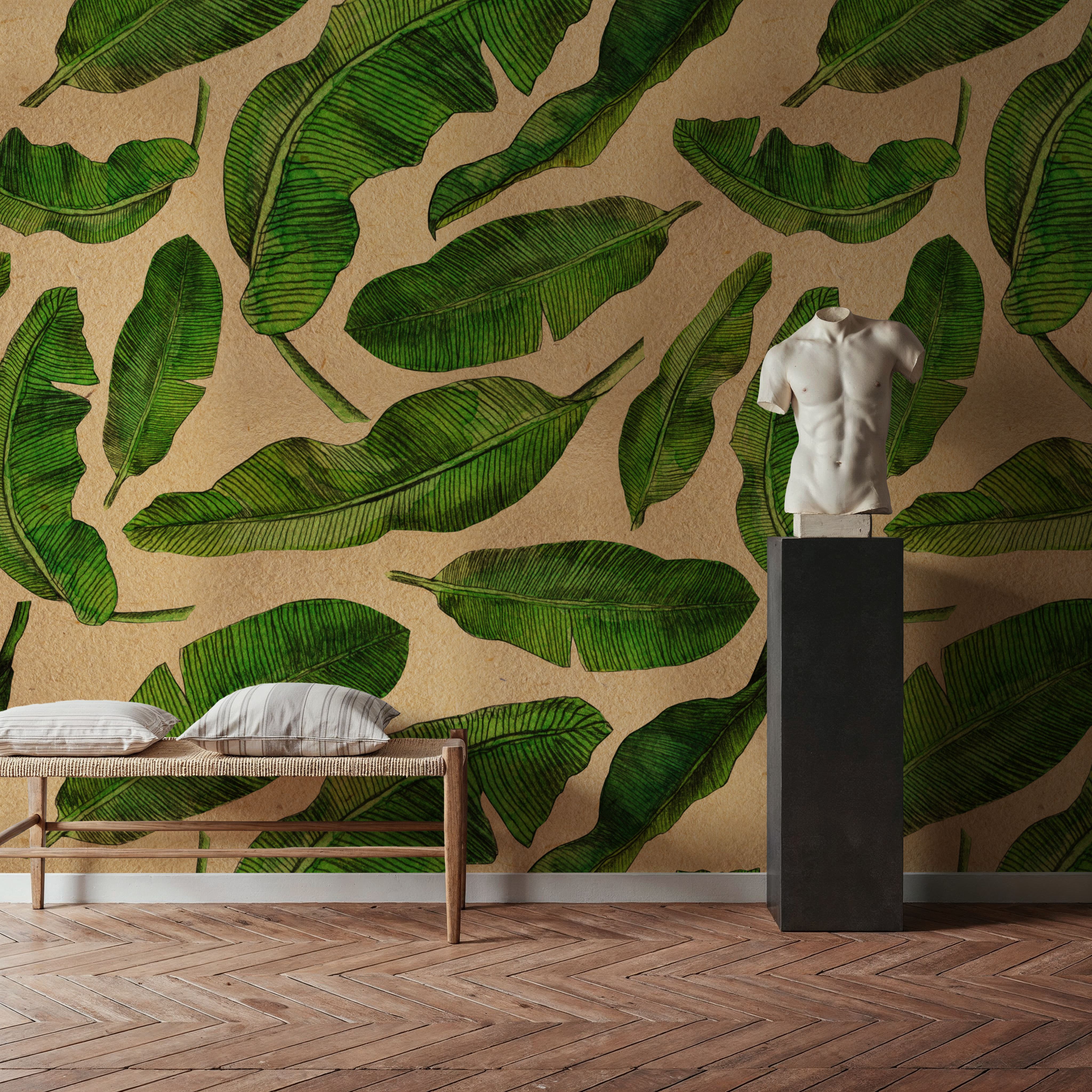 Scattered Banana Leaves