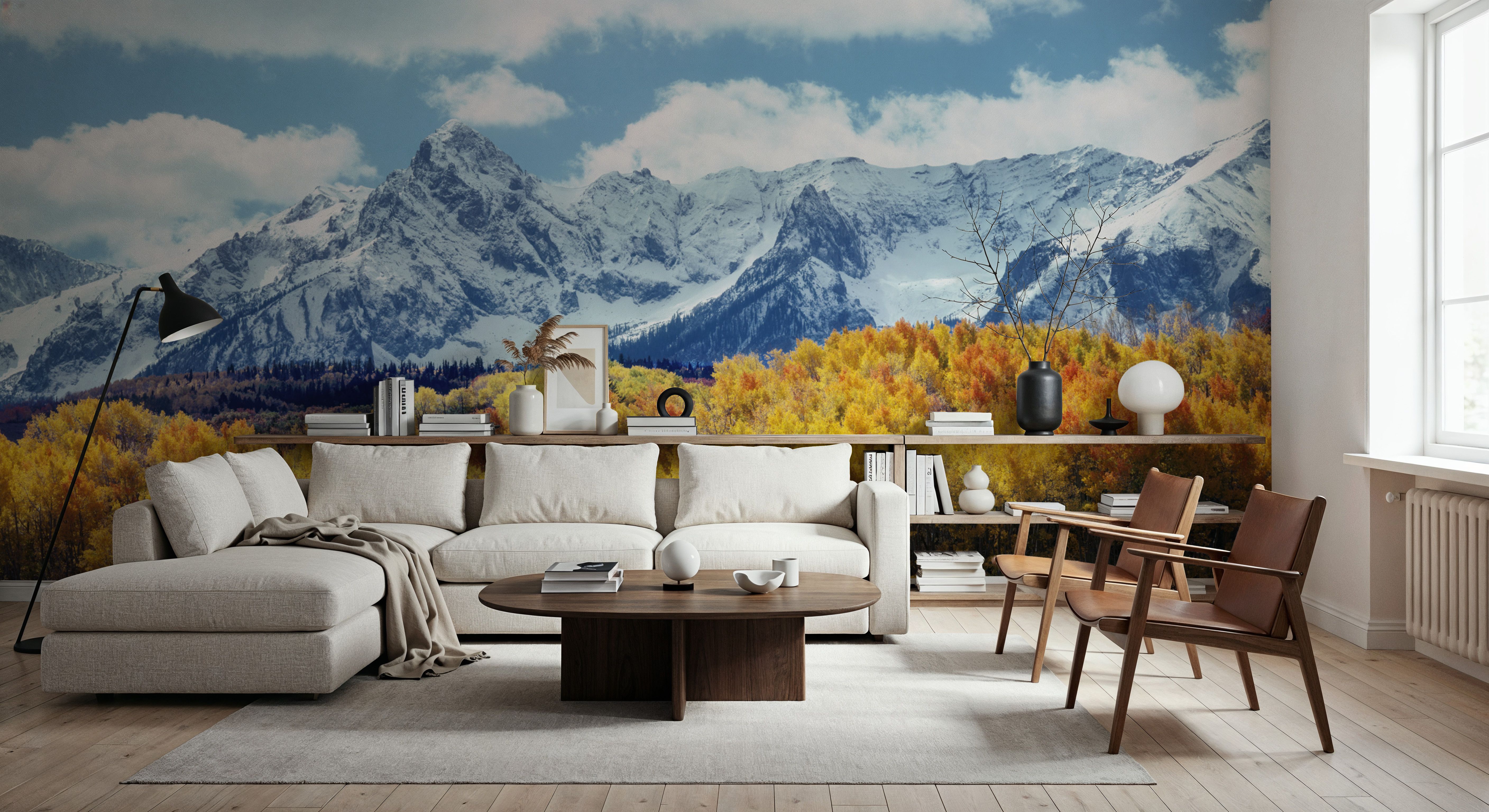 Misty Autumn Peaks Blue