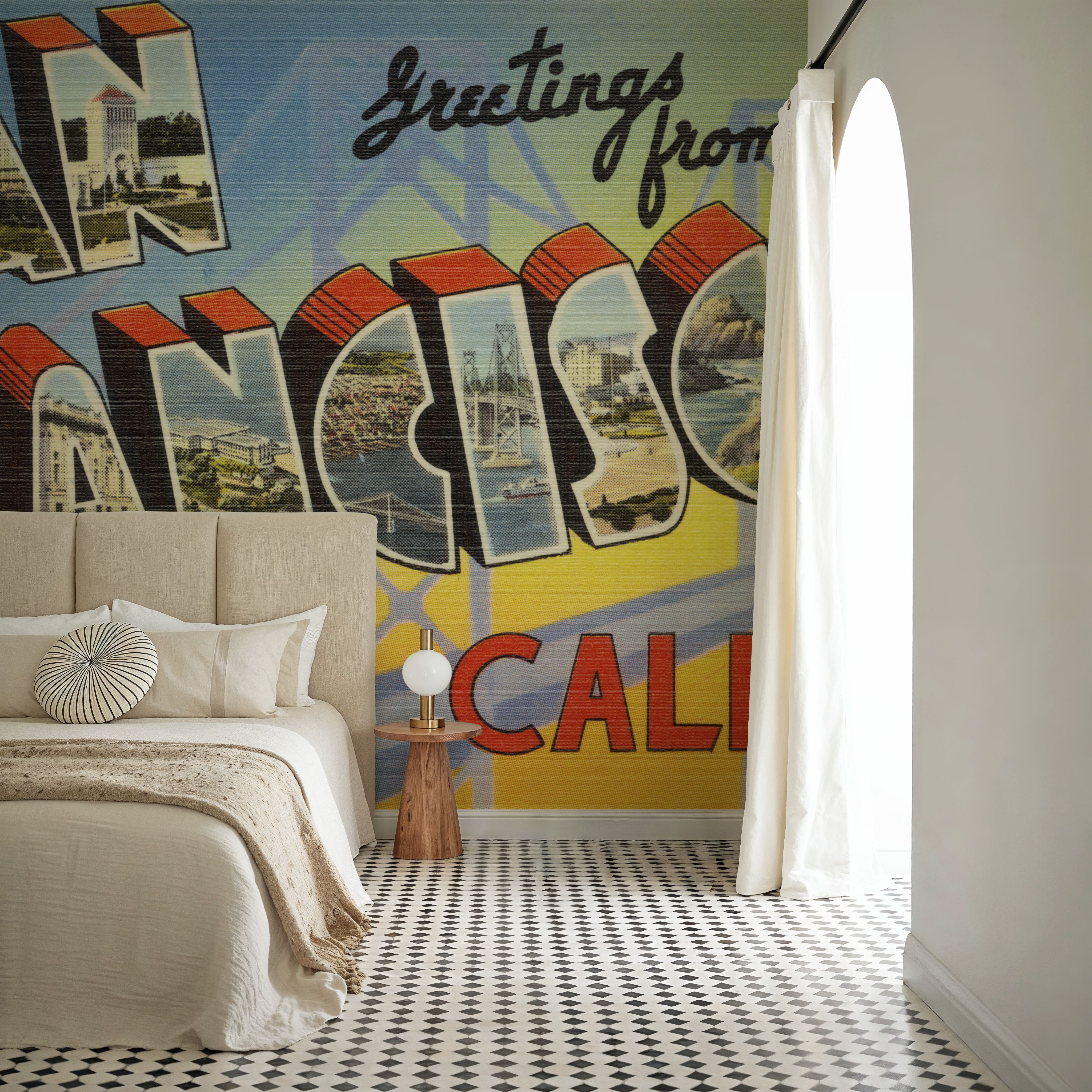 Greetings from San Francisco - Screenprint Postcard