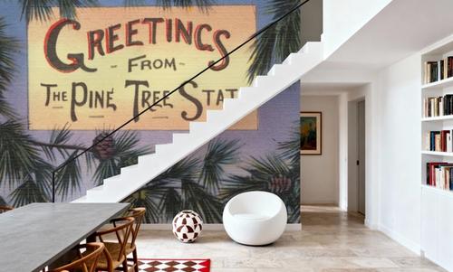 Greetings from Pine Tree State - Screenprint Postcard