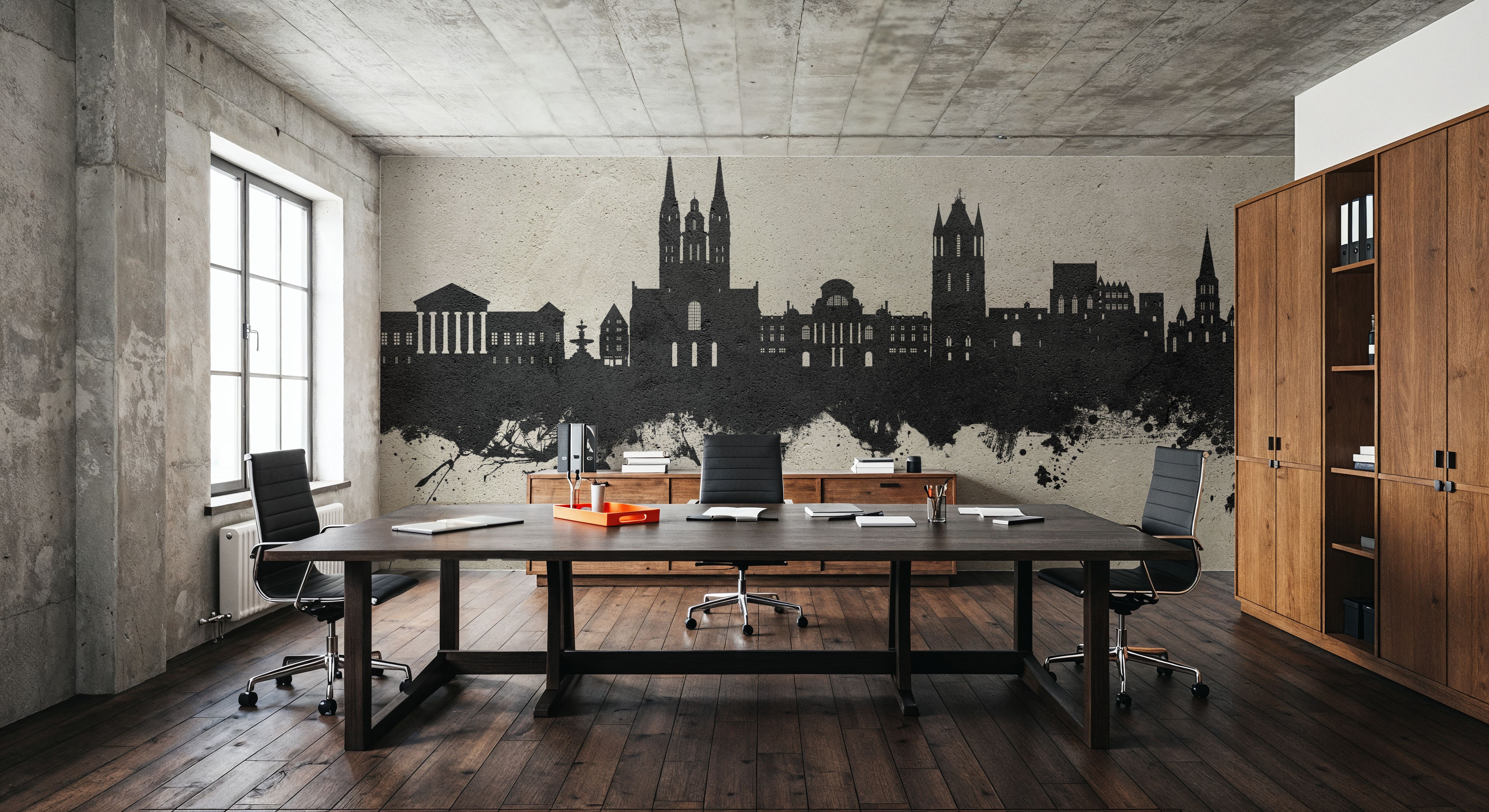 Angers France Skyline Concrete, Papier peint