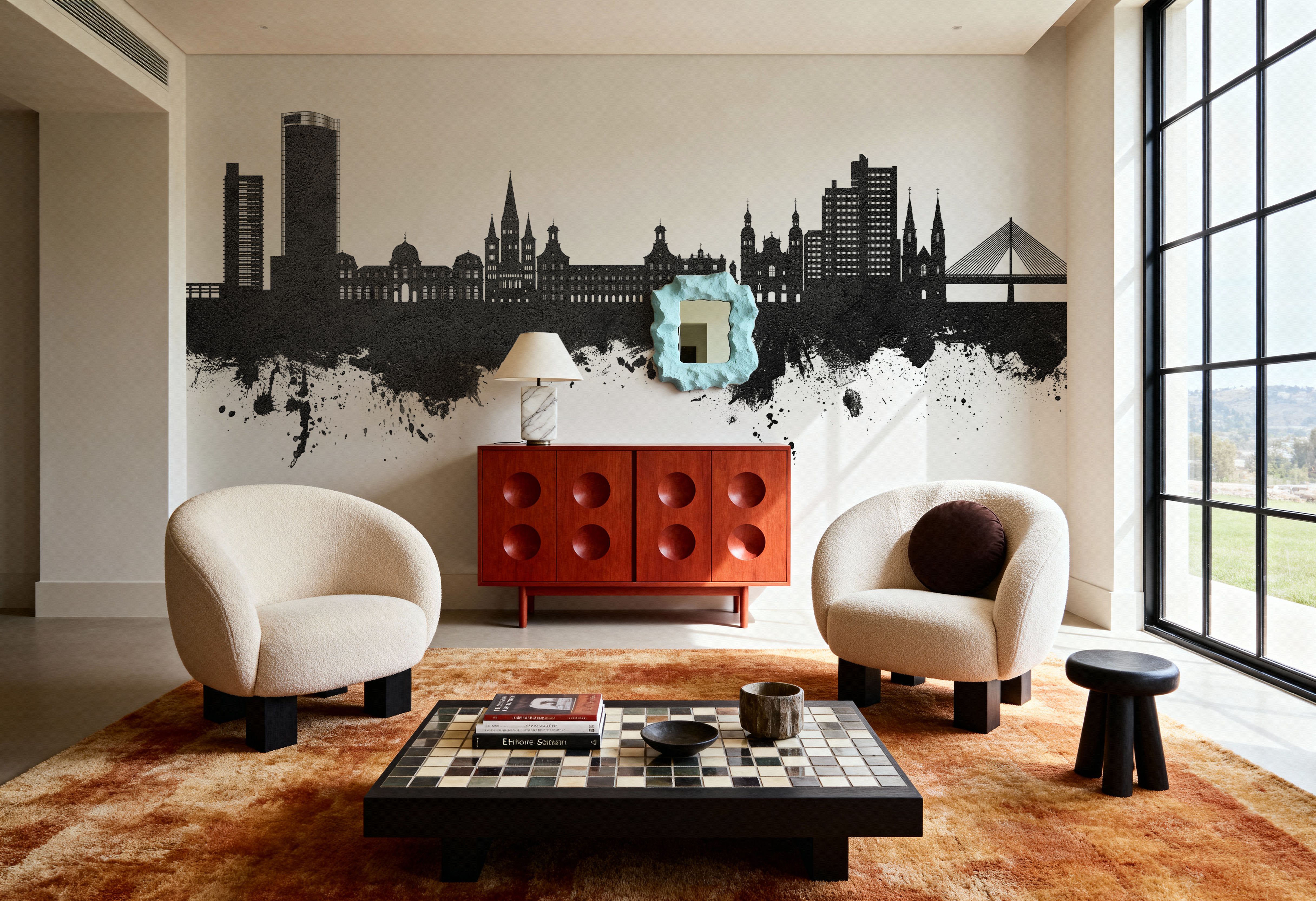 Bonn Skyline Black & White