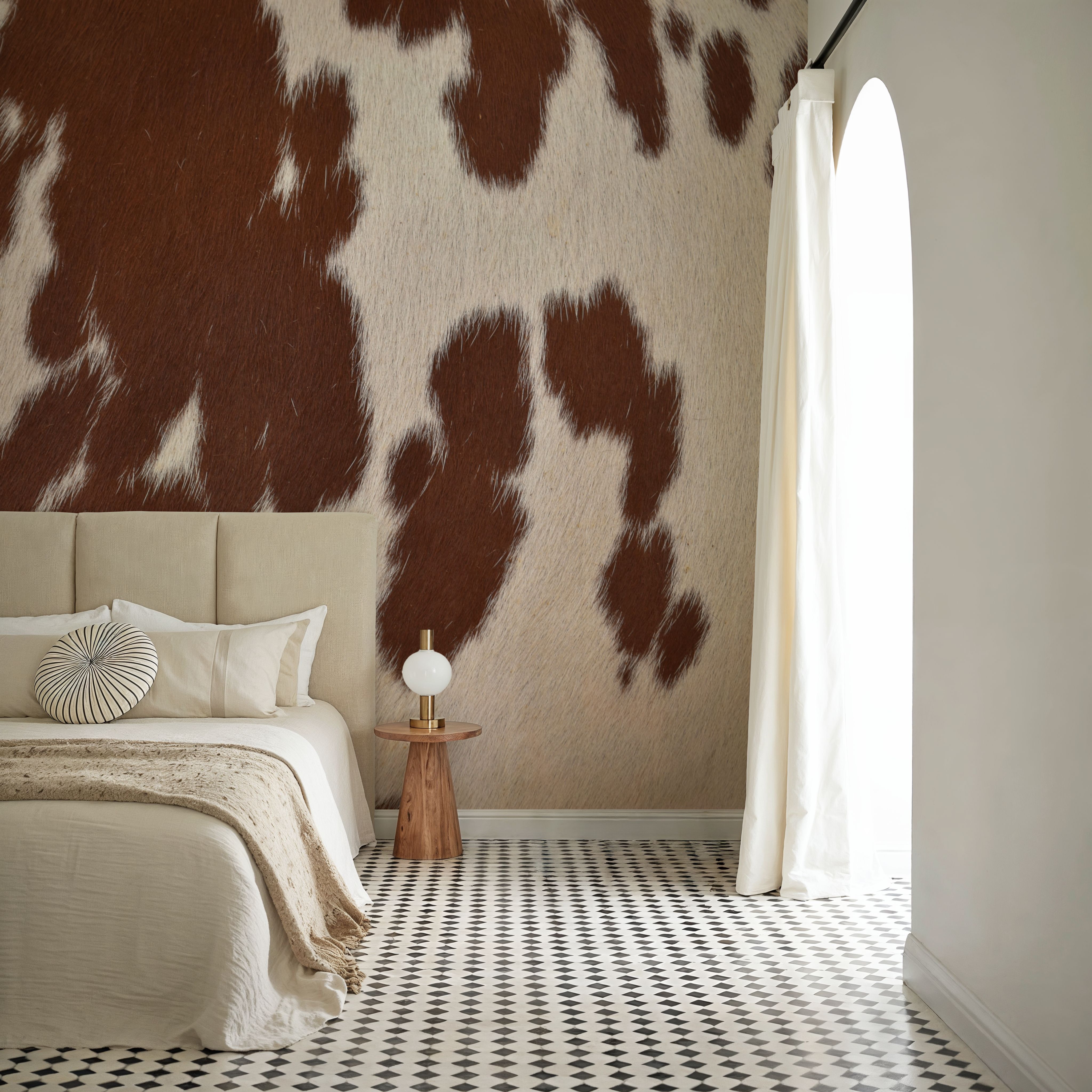 Brown Spotted Cow Hide