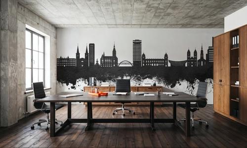 Wuppertal Germany Skyline Black & White